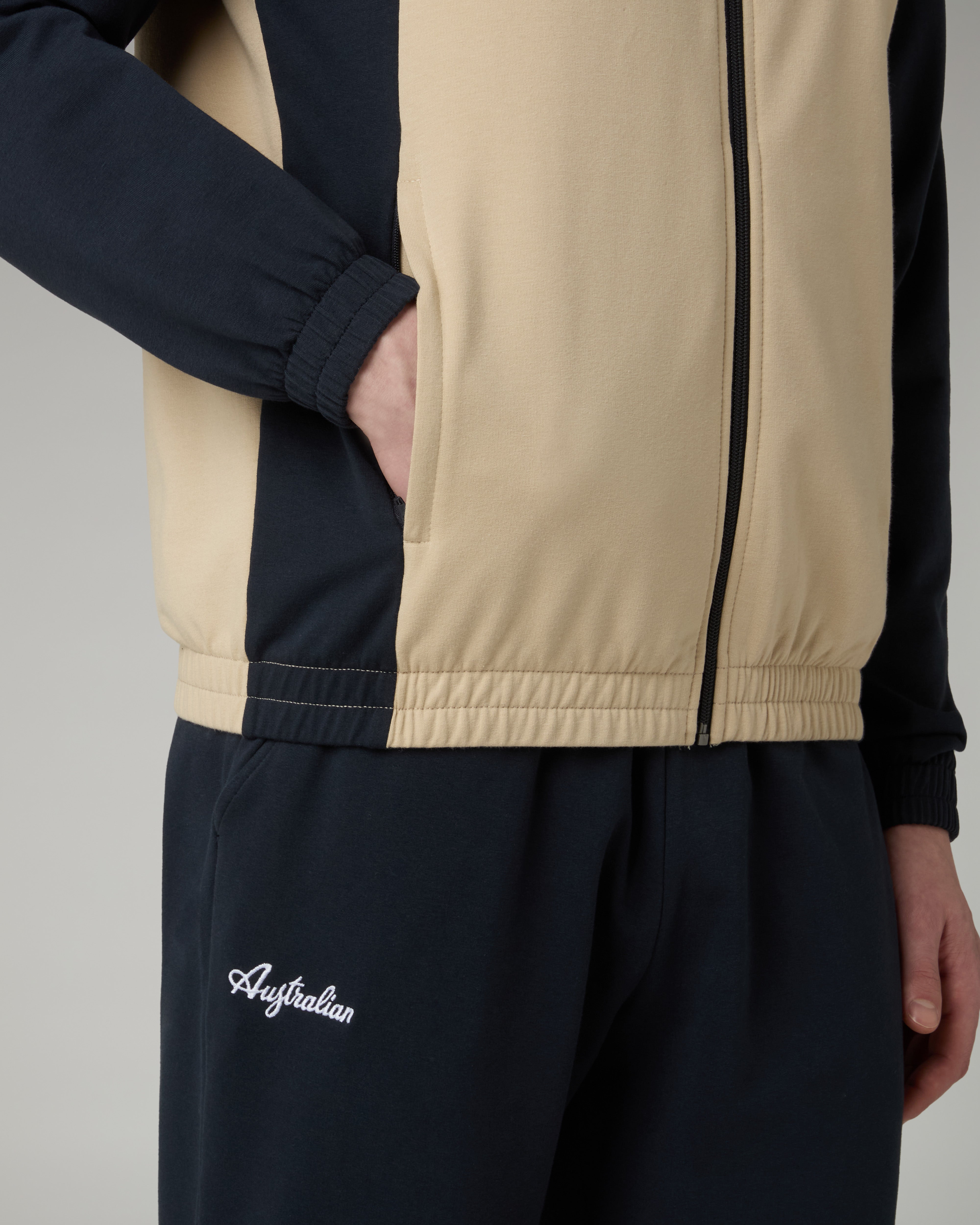 australian-theory-tracksuit-tuta-in-felpa-uomo-sabbia image 5