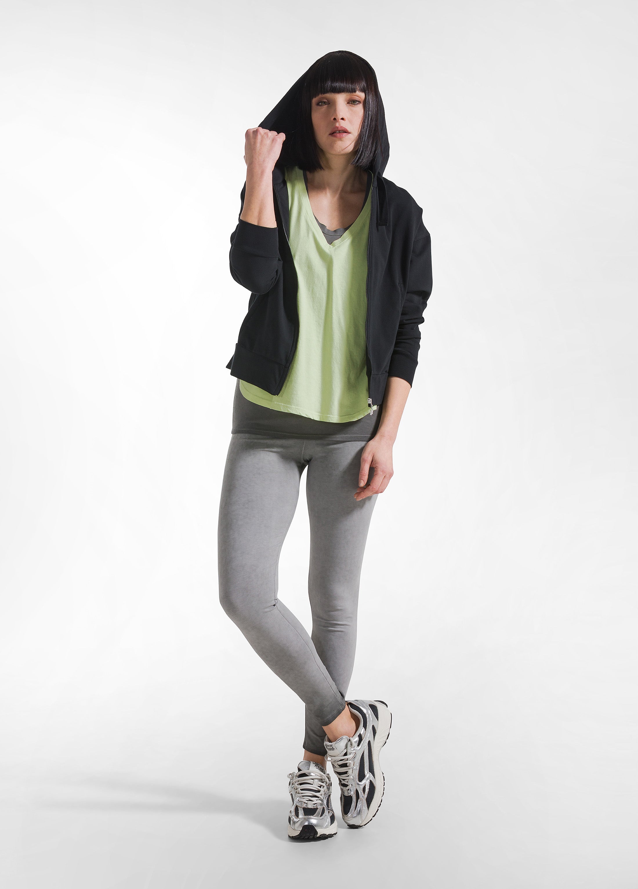 deha-t-shirt-loose-fit-in-jersey-organico-giallo-d42400 image 4
