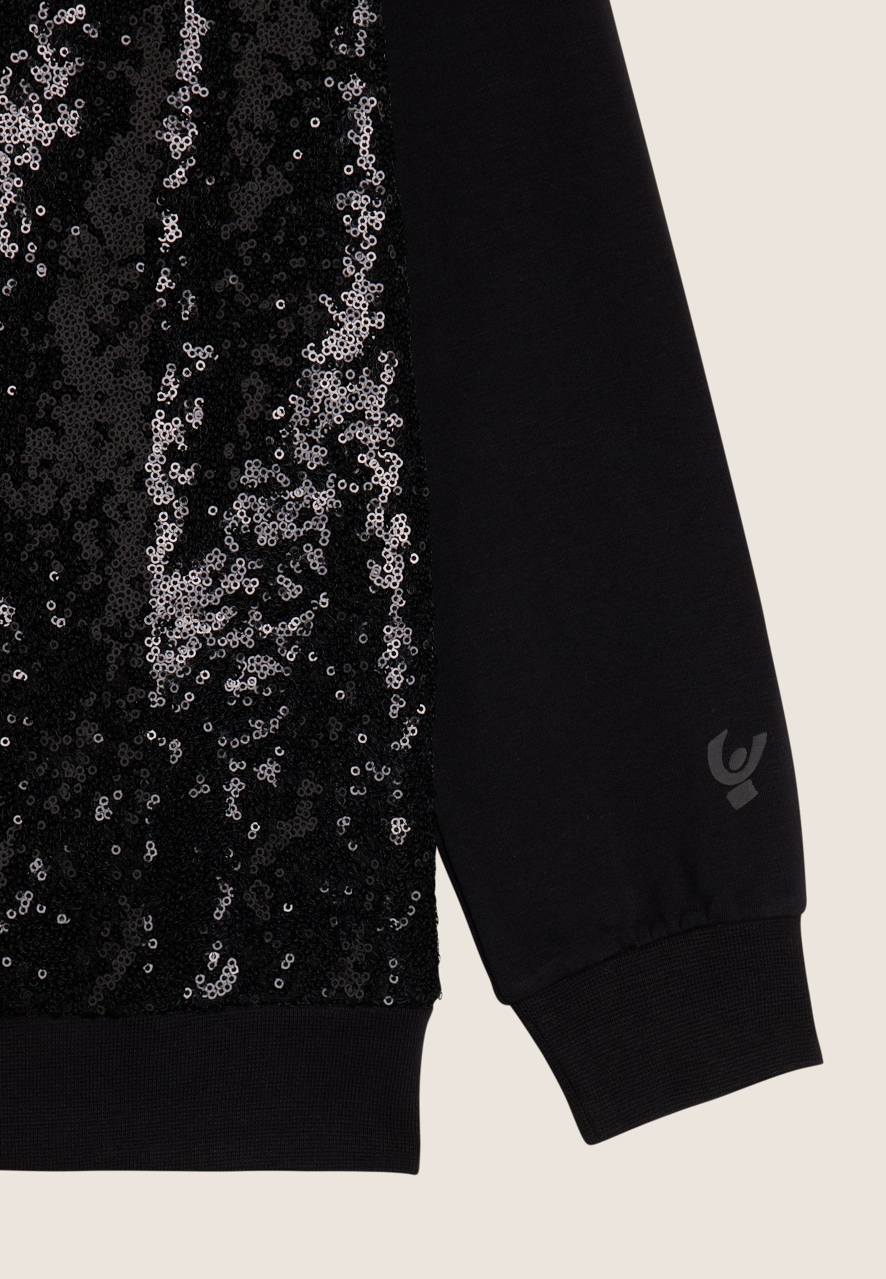 freddy-felpa-bambina-full-zip-con-paillettes-collo-bomber image 3