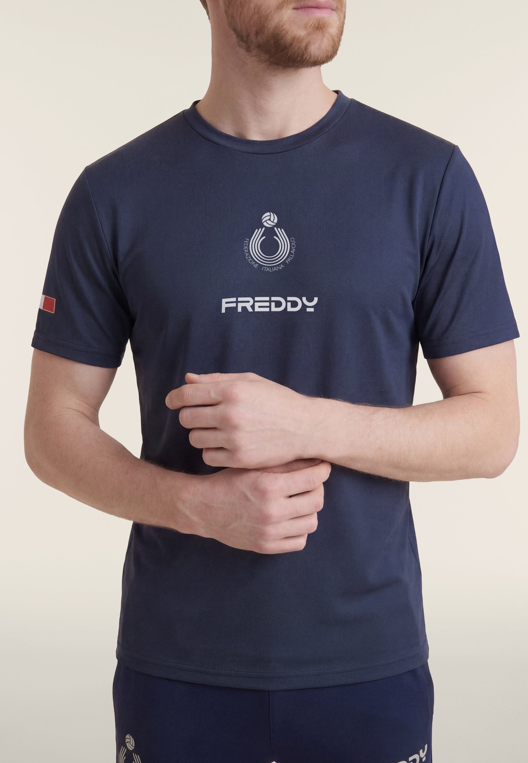 freddy-t-shirt-uomo-fipav-regular-fit-tessuto-tecnico-uv-50 image 4