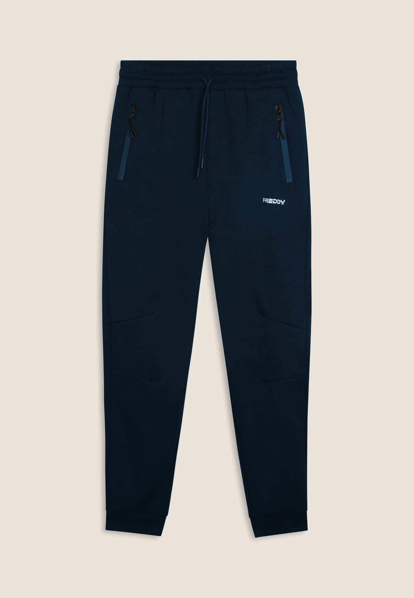 freddy-pantaloni-a-carota-uomo-in-interlock-con-zip-laterali image 8