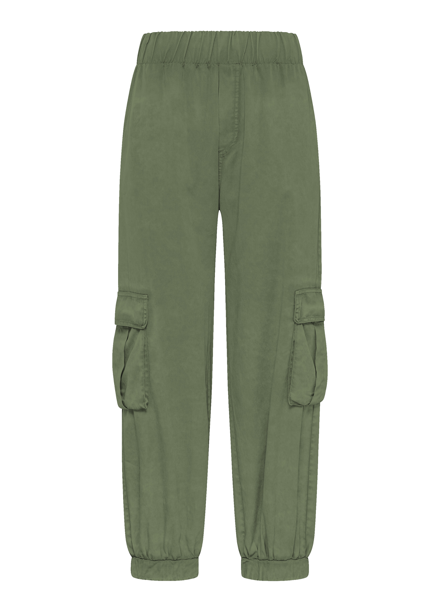 deha-pantalone-cargo-in-twill-effetto-sfumato-verde image 3