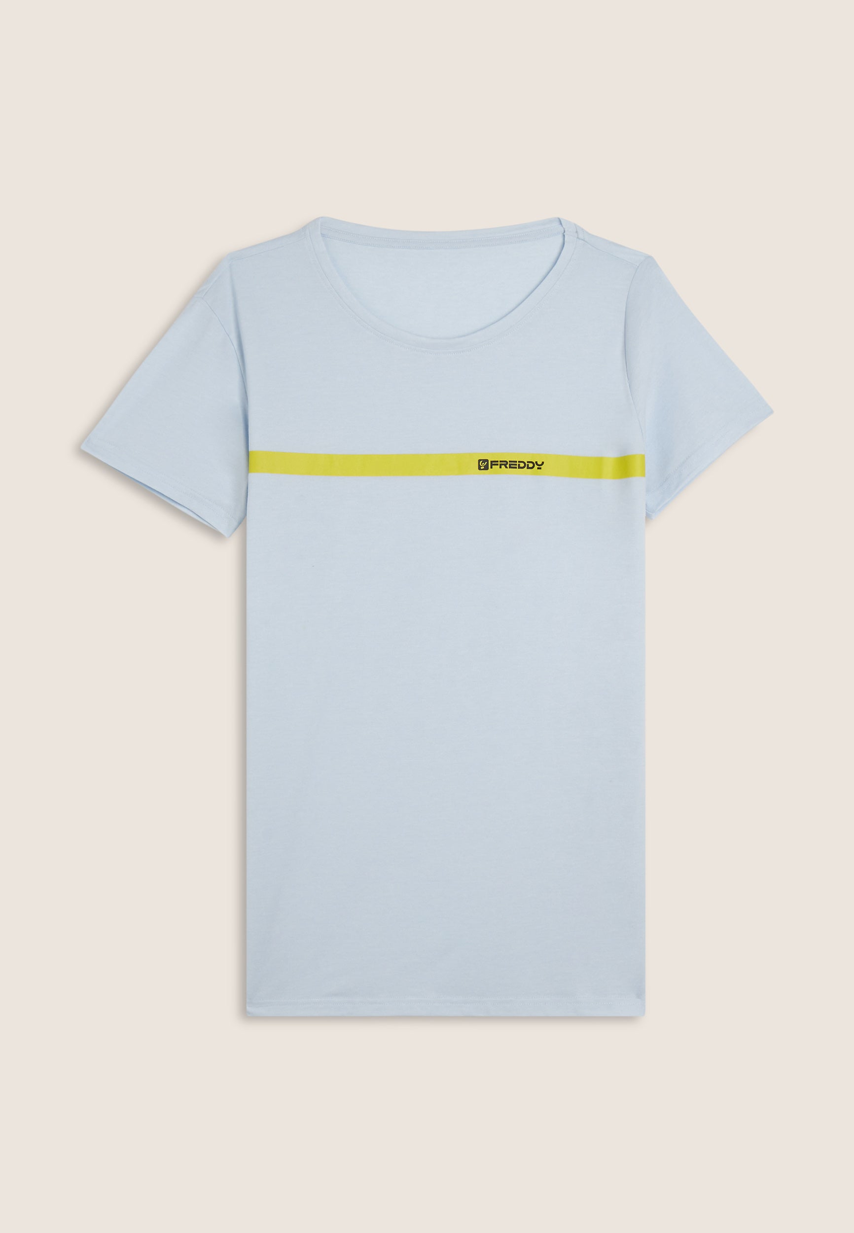 freddy-t-shirt-uomo-cotone-con-banda-a-contrasto-e-logo image 4