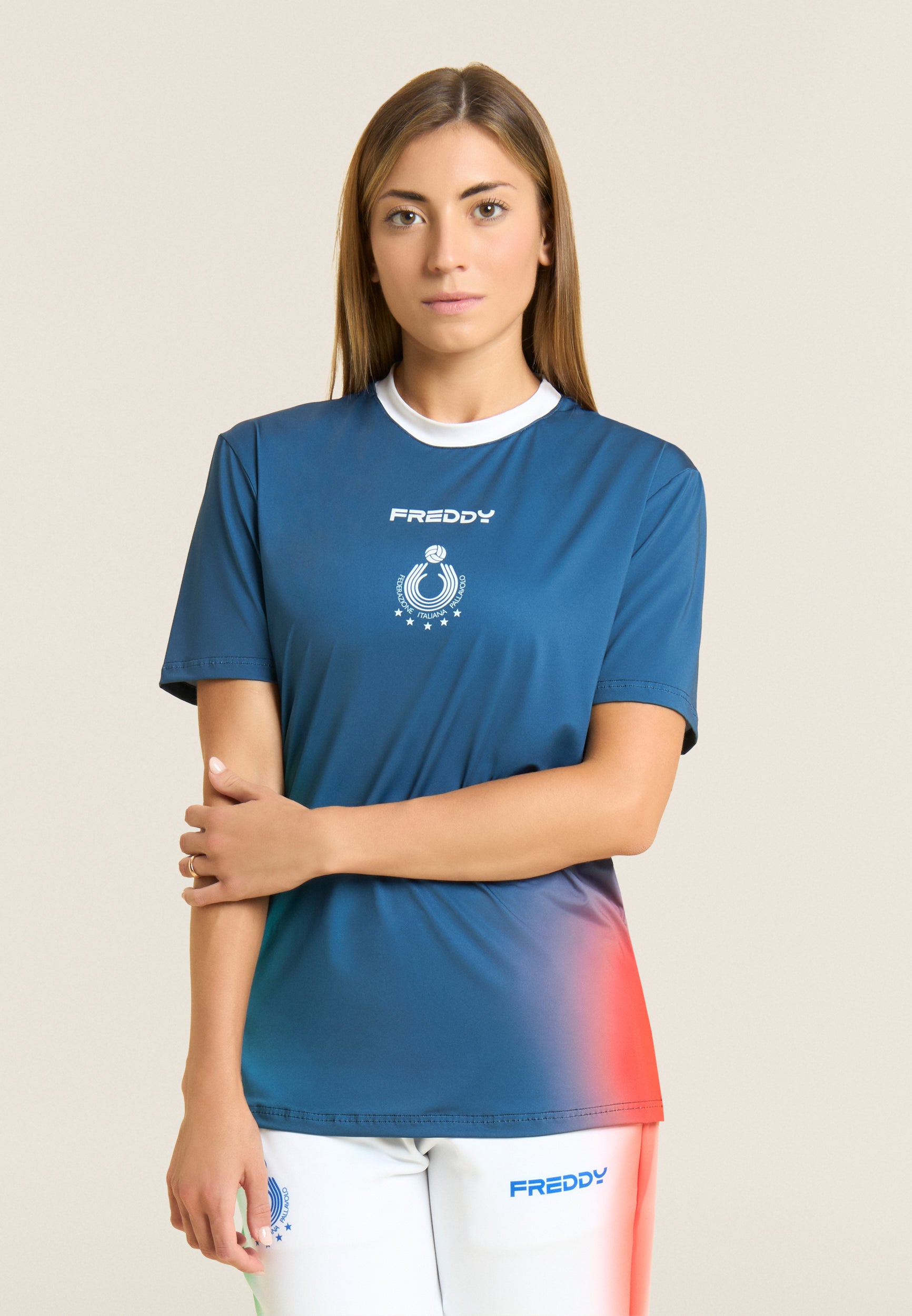 freddy-t-shirt-donna-beach-volley-nazionale-italia-2025-26-uv-50 image 1