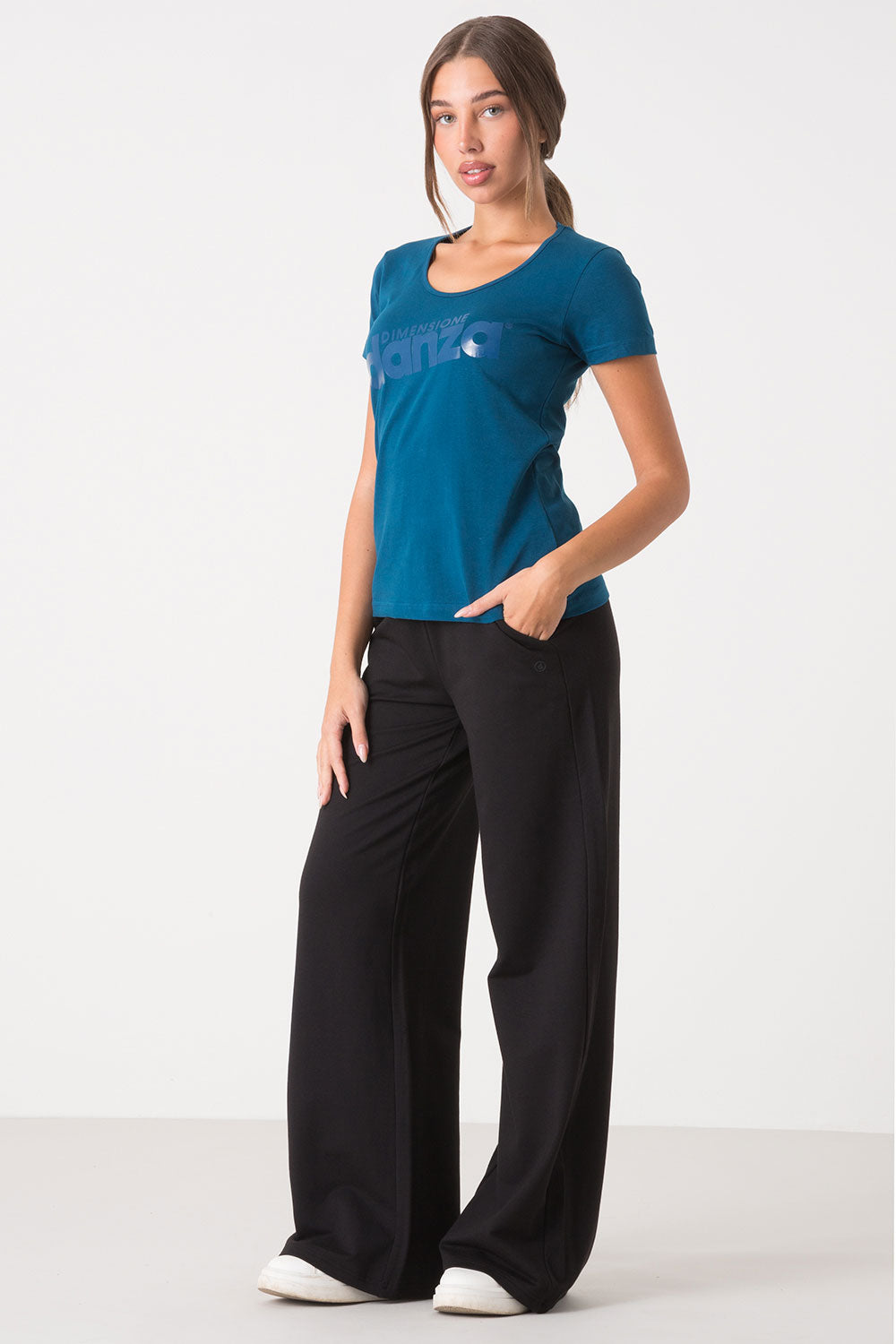 dimensione-danza-t-shirt-slim-scollo-rotondo-donna-in-cotone image 7