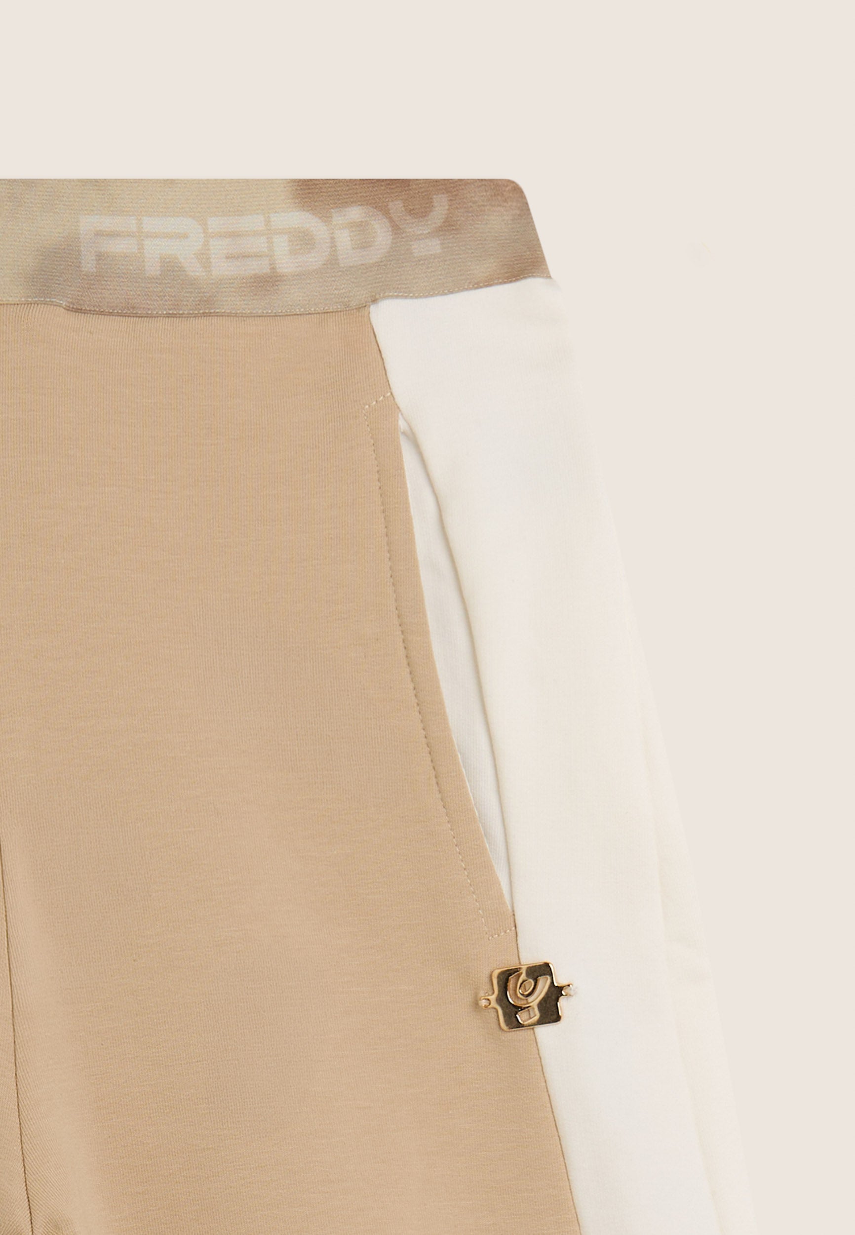 freddy-pantaloni-junior-barrel-fit-vita-elastica-logata-colour-block image 3
