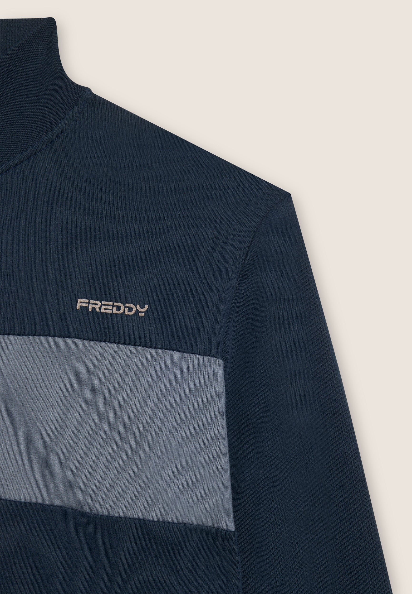 freddy-felpa-uomo-full-zip-regular-felpa-garzata-cotone image 7