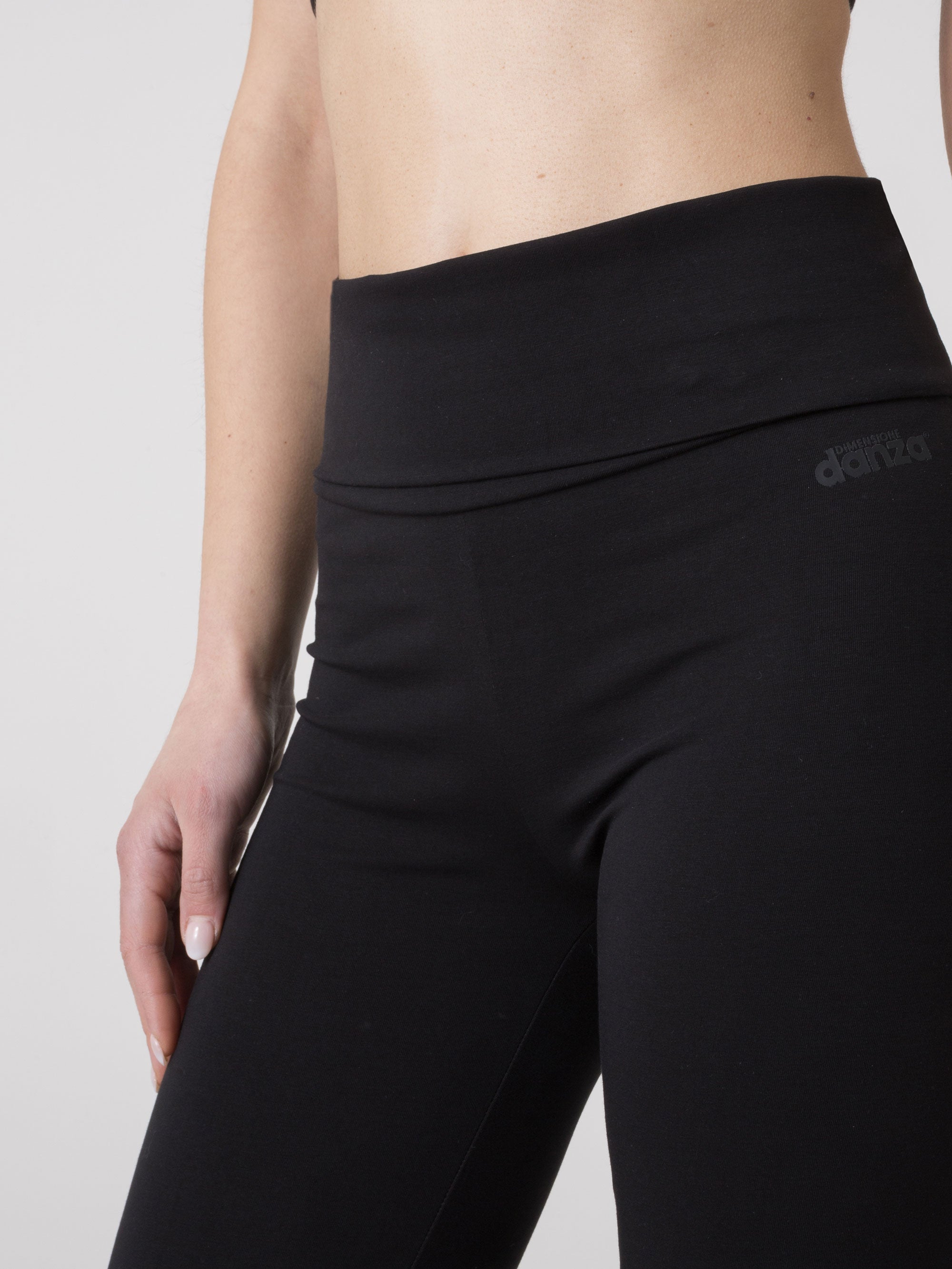 dimensione-danza-pantaloni-flare-donna-vita-alta-elasticizzati image 4