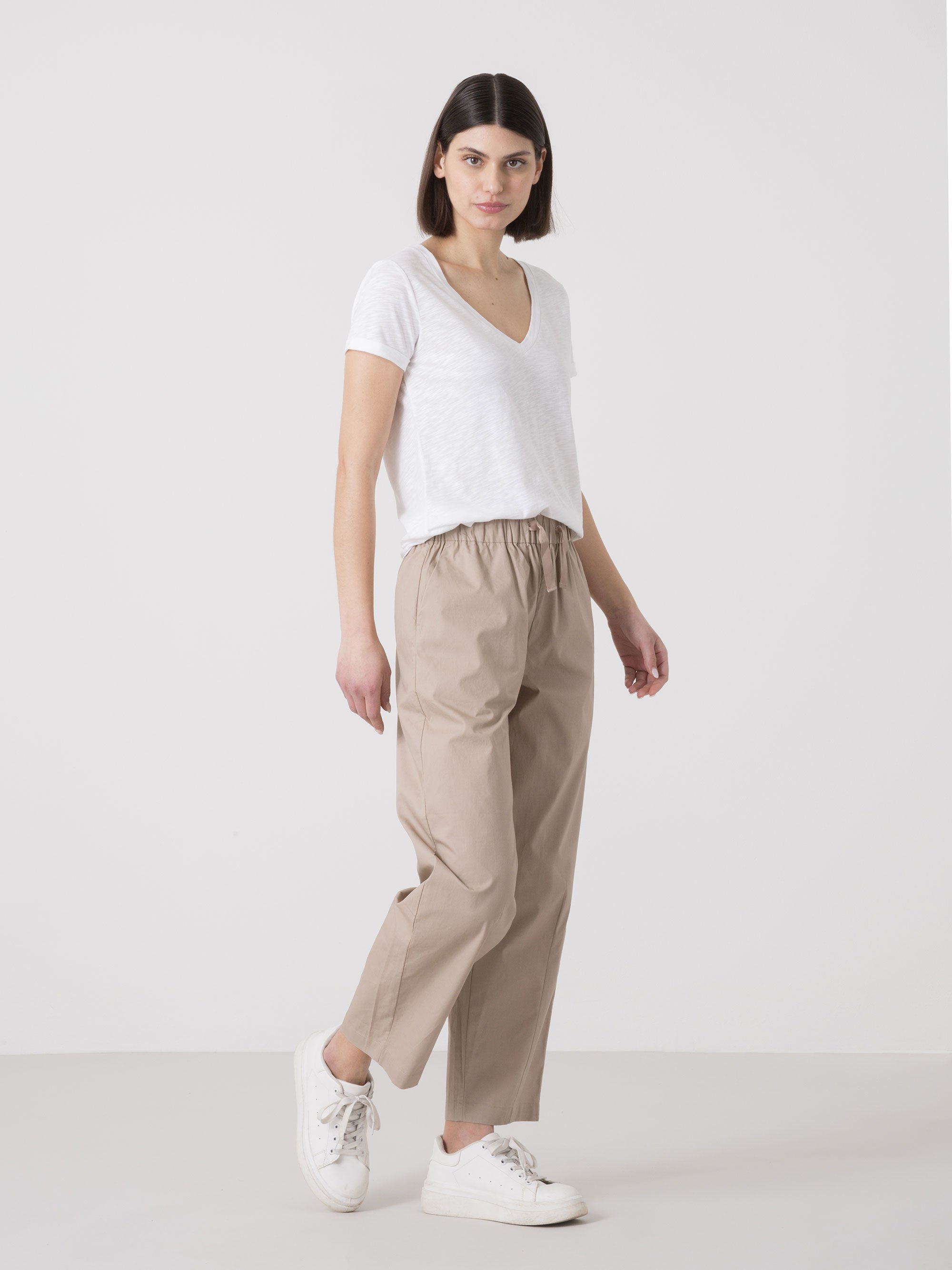 dimensione-danza-city-pantalone-donna-in-popeline-modello-barrel-con-coulisse image 2