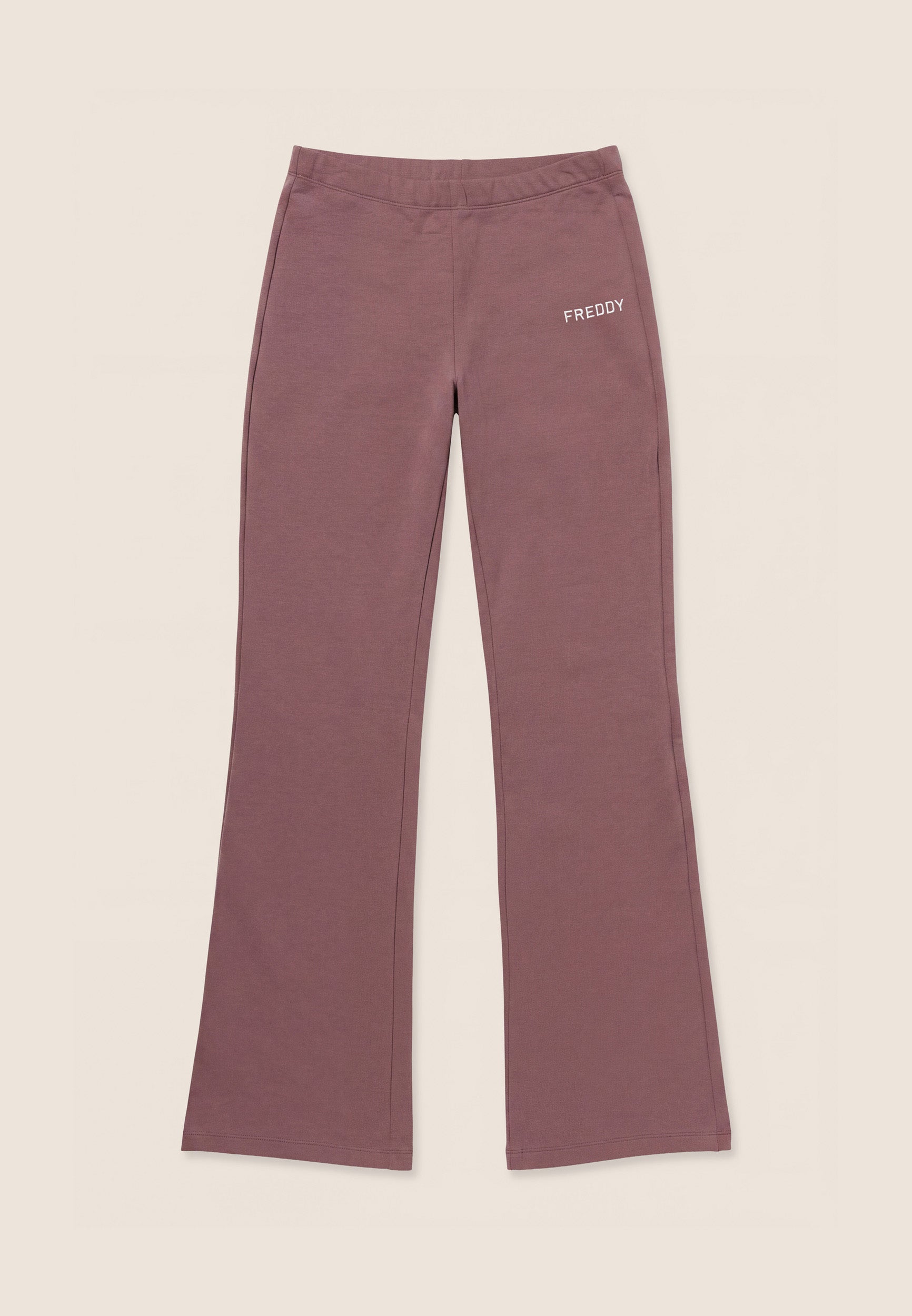 freddy-pantaloni-sportivi-donna-slim-flare-in-felpa-garzata image 1