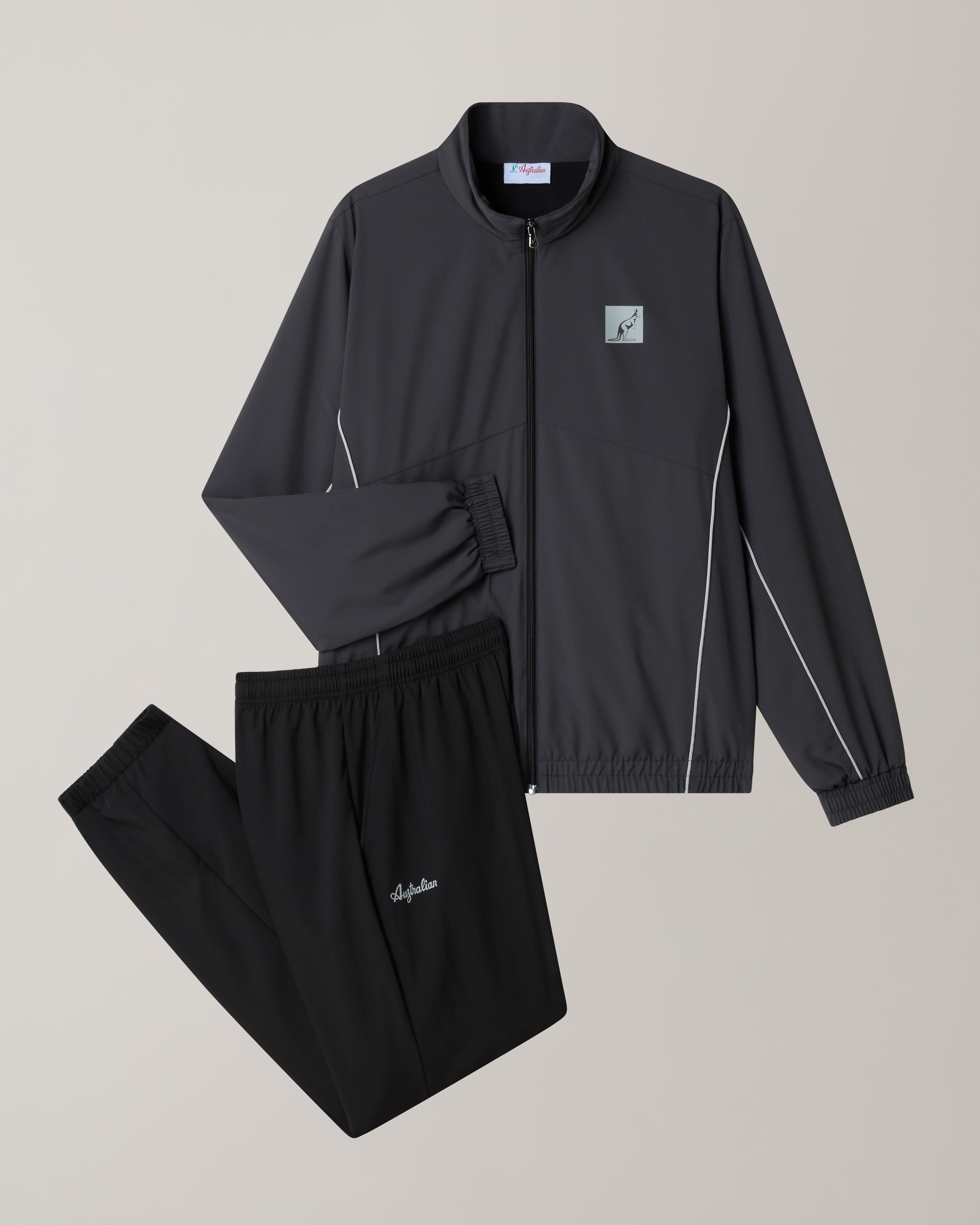 australian-nocturna-slam-tracksuit-grigio-titanio-tuta-tecnica-foderata-made-in- image 8