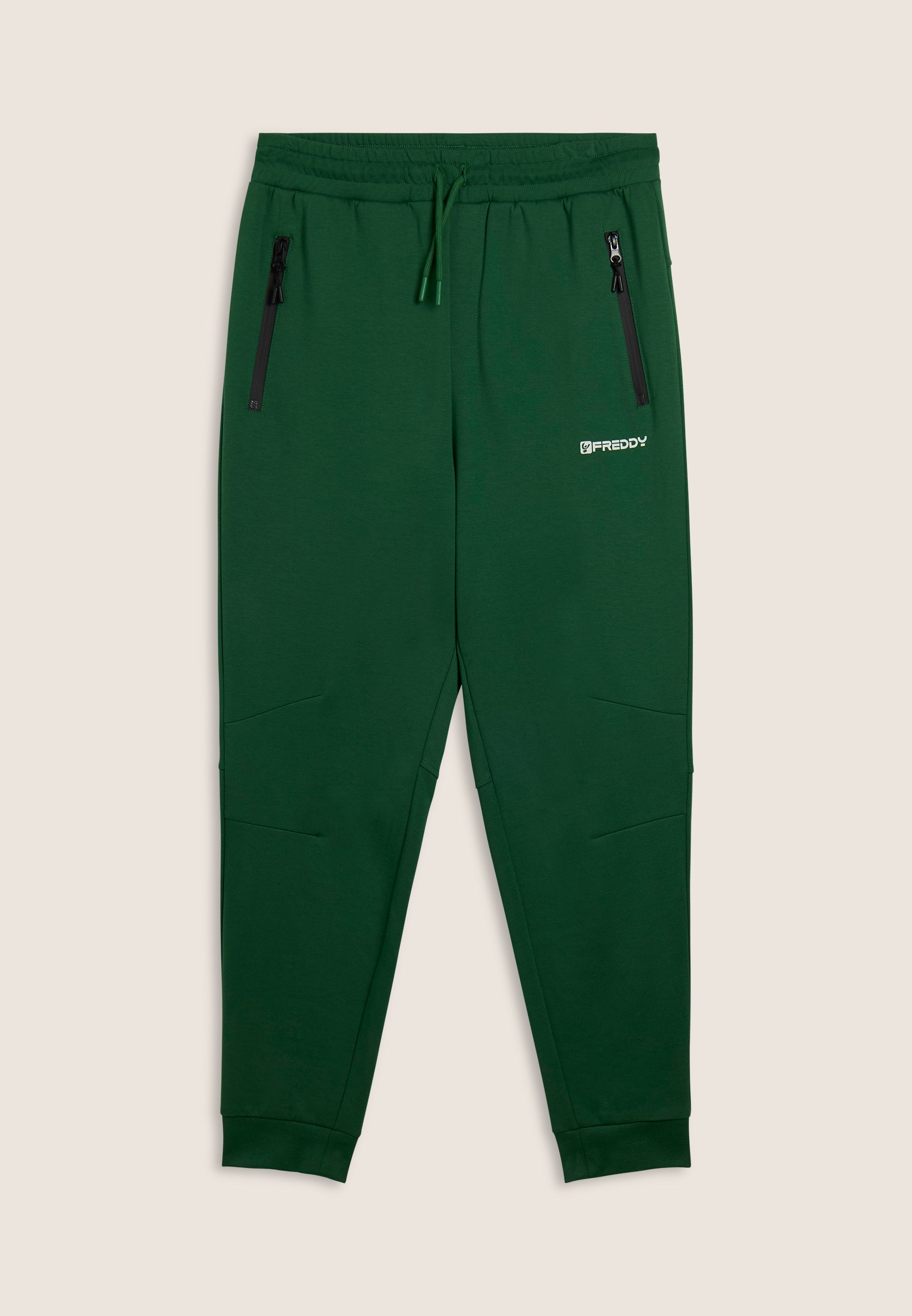 freddy-pantaloni-a-carota-uomo-in-interlock-con-zip-laterali image 5