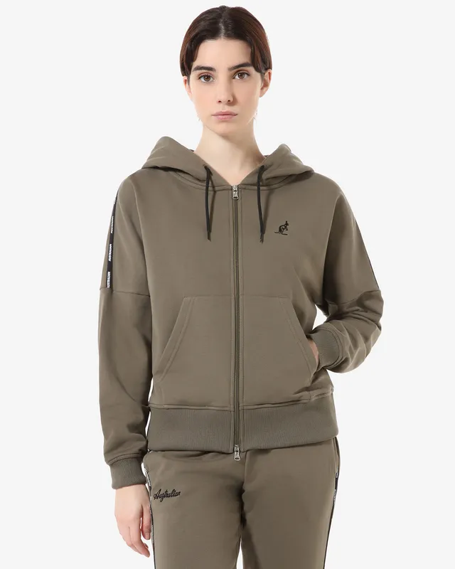 australian-tape-logo-full-zip-giacca-in-felpa-con-cappuccio-verde-aneto image 1