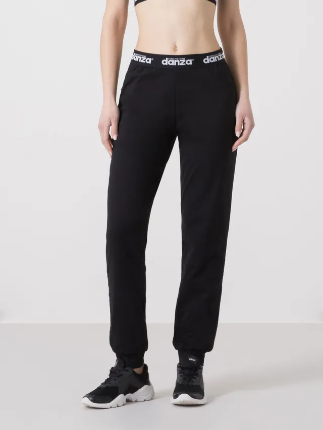 dimensione-danza-pantaloni-jogger-donna-con-fascia-logo-elasticizzata image 1