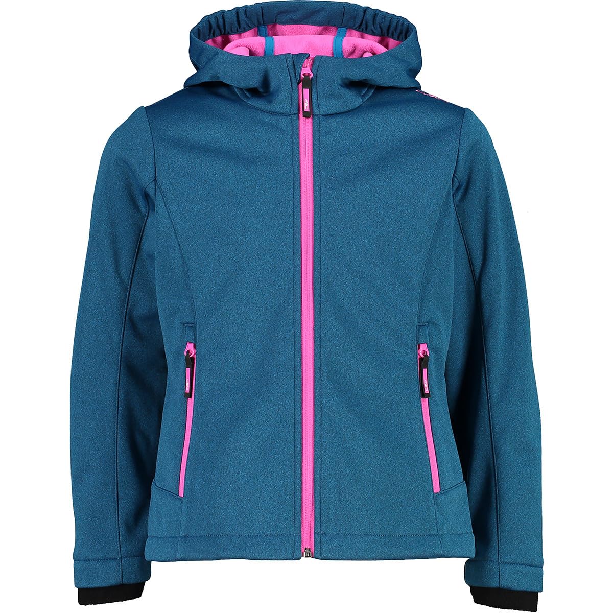cmp-giacca-in-softshell-melange-da-bambini-con-cappuccio-fisso image 5
