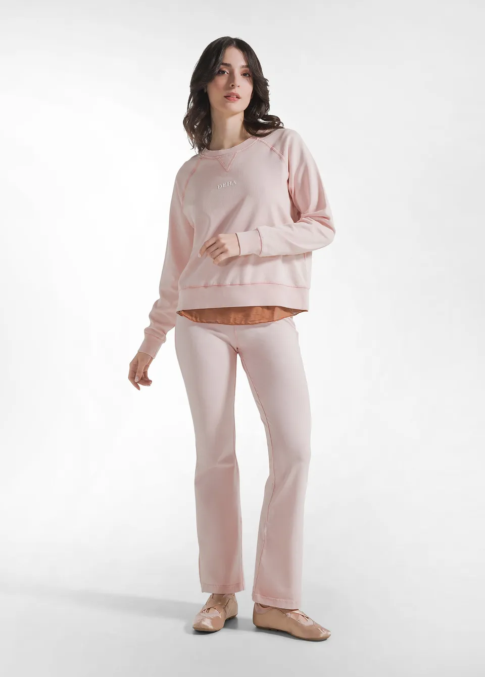 deha-leggings-svasato-donna-effetto-sfumato-rosa image 1