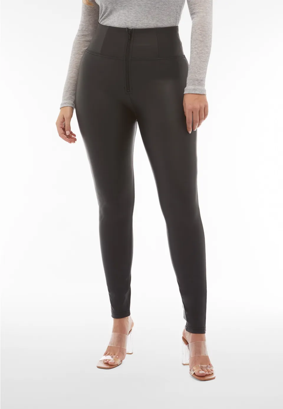 freddy-pantaloni-push-up-wr-up-similpelle-vita-super-alta-superskinny image 1