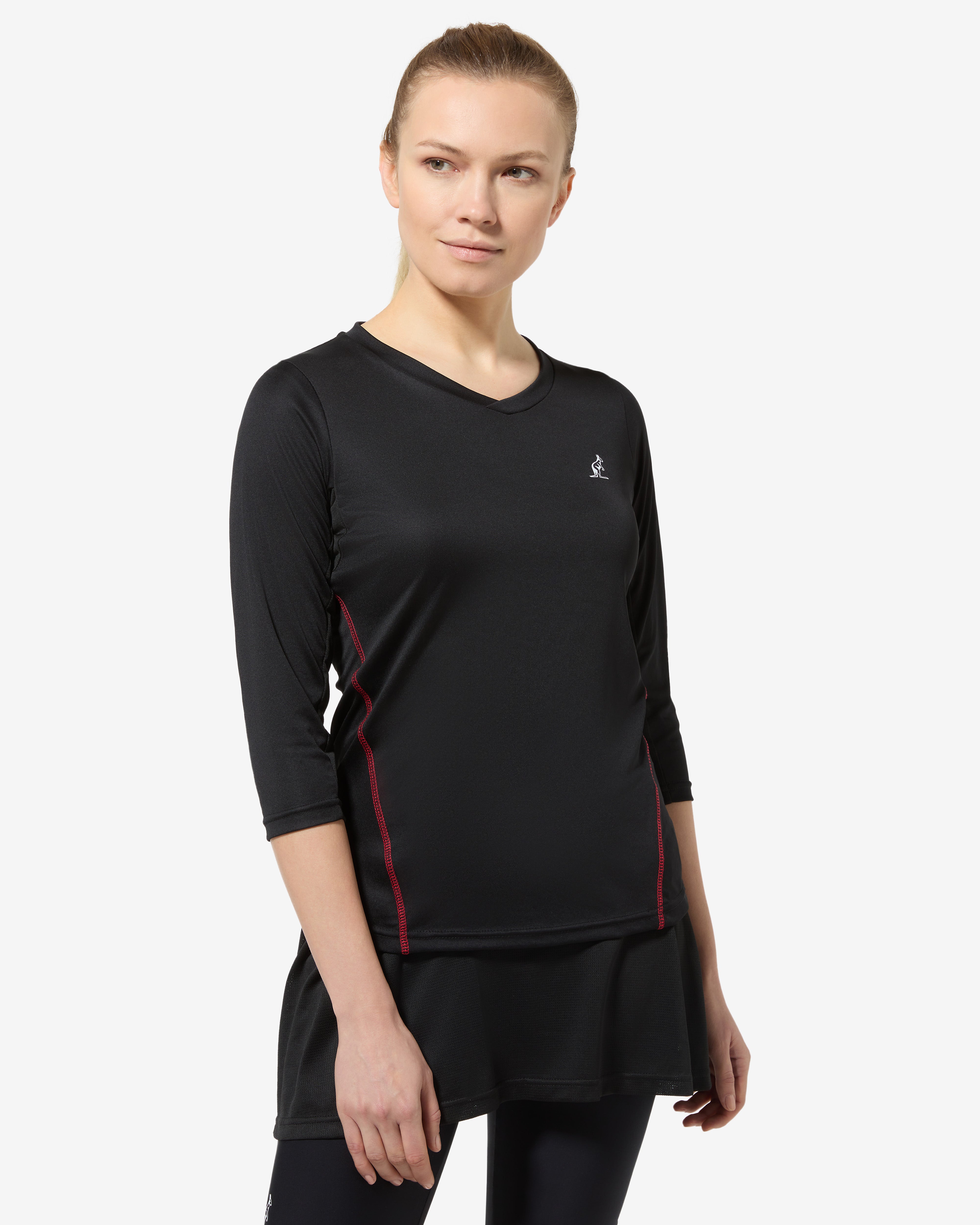 australian-court-3-4-t-shirt-nera-ace-traspirante image 1