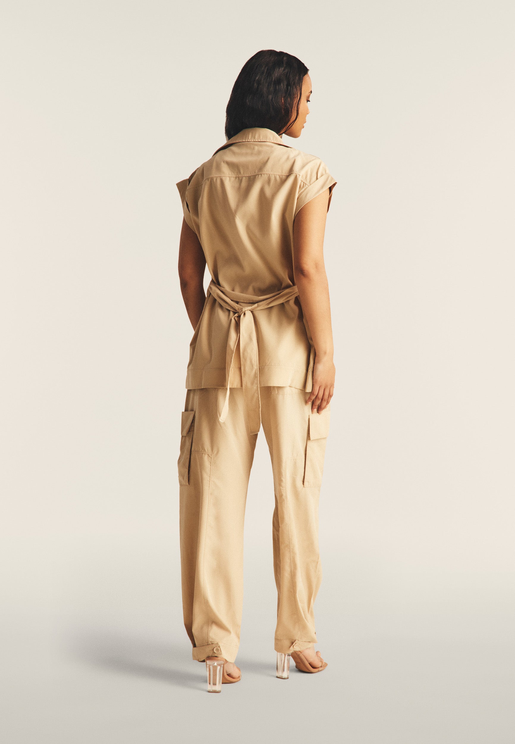 freddy-trench-donna-senza-maniche-con-cintura-in-vita image 2