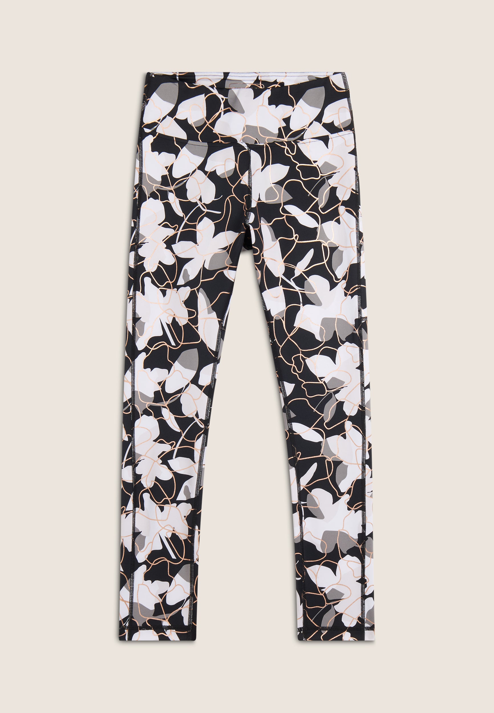freddy-leggings-7-8-vita-alta-d-i-w-o-fantasia-floreale-bronze image 8