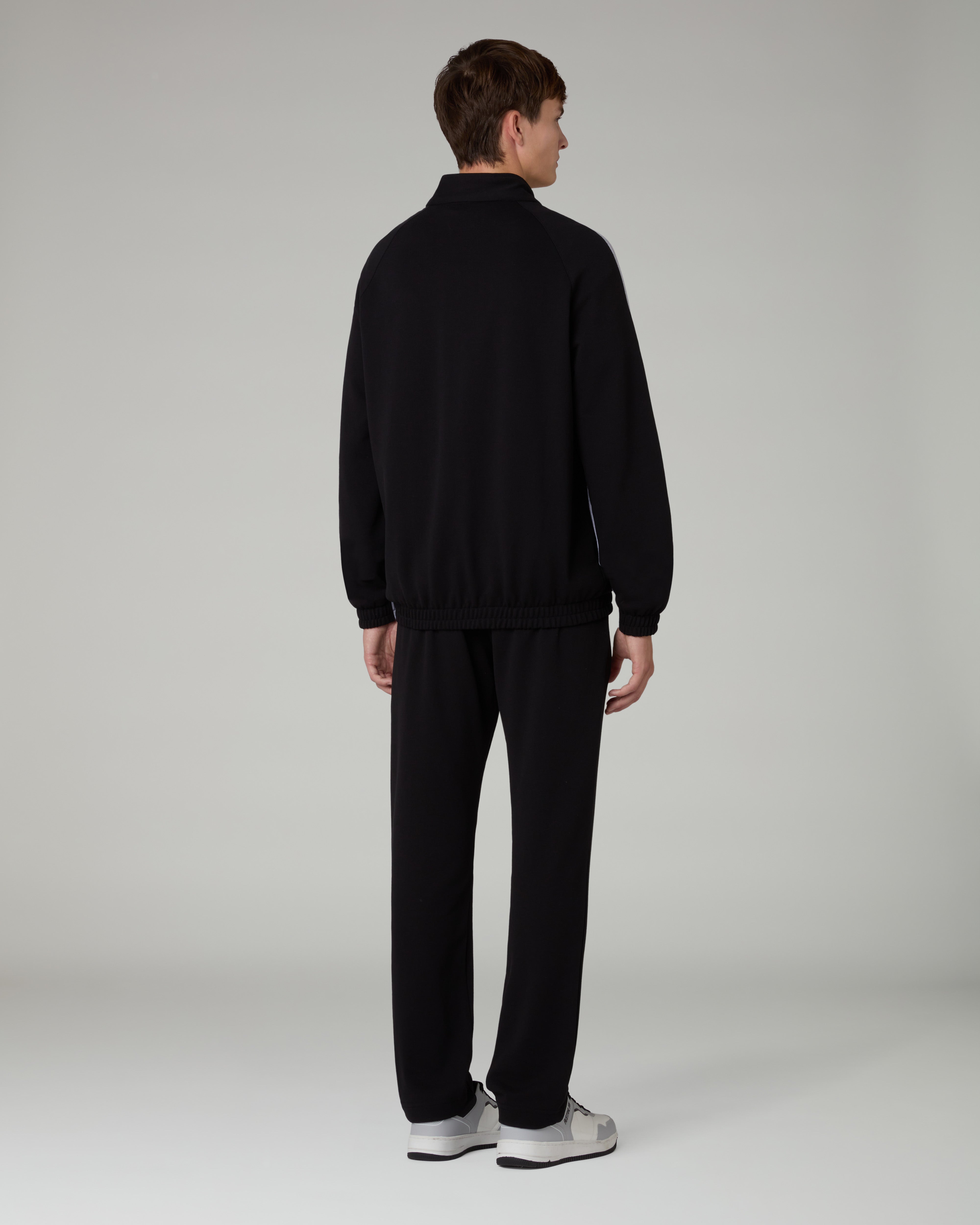australian-posh-piquet-tracksuit-tuta-nera-garzato-con-zip image 2