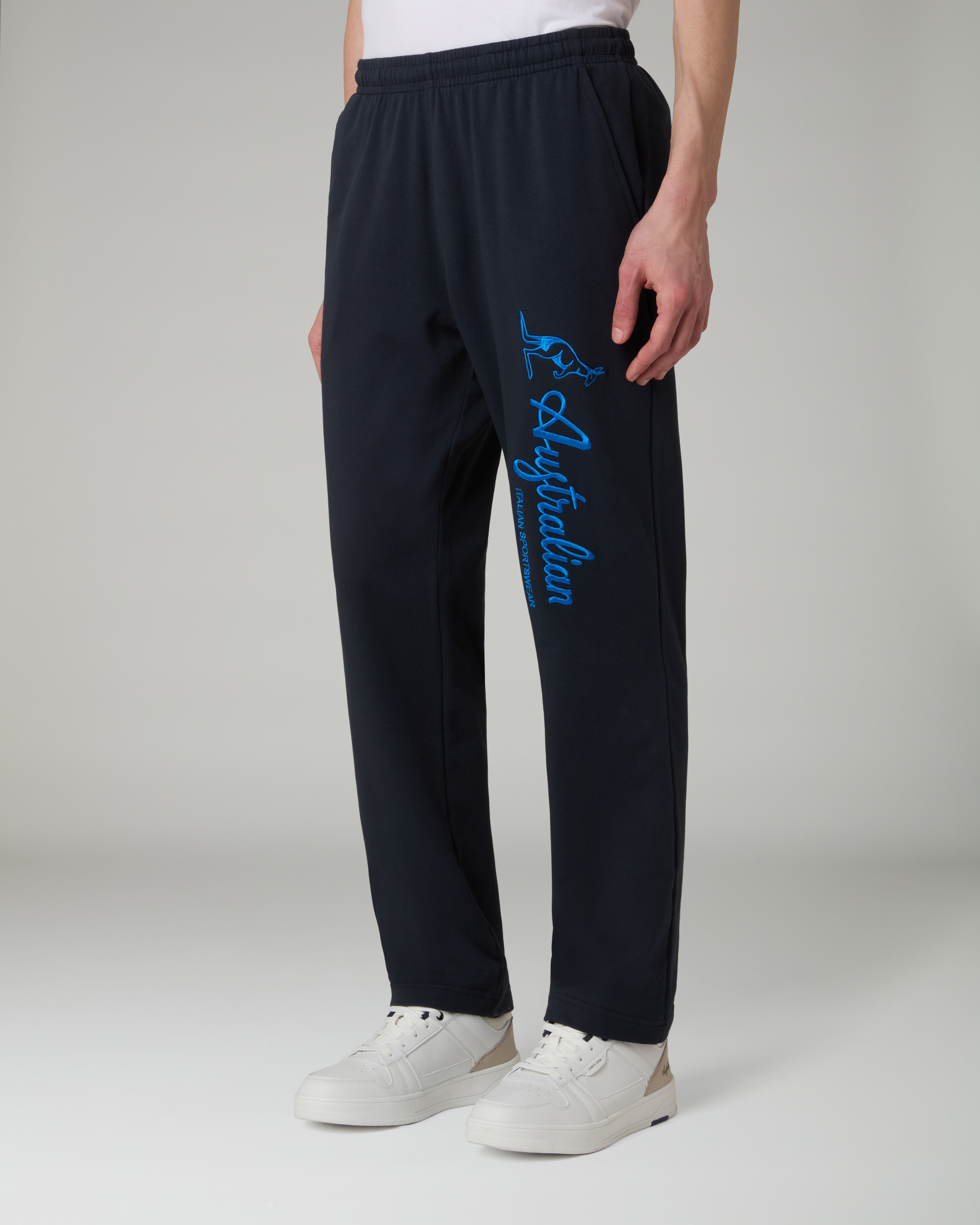 australian-statement-logo-track-pant-pantalone-tuta-blu-navy image 1