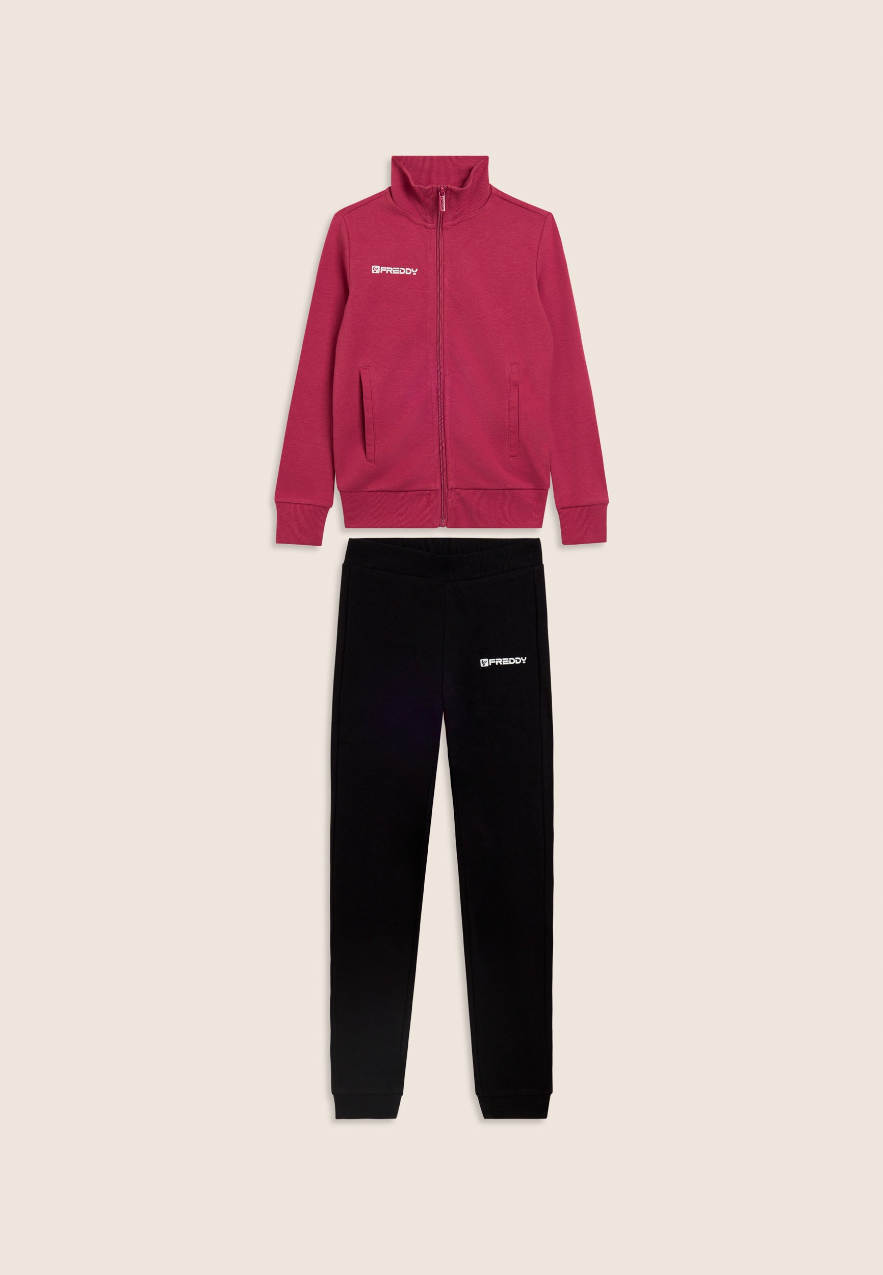 freddy-tuta-sportiva-bambina-cotone-con-zip-full-zip image 4