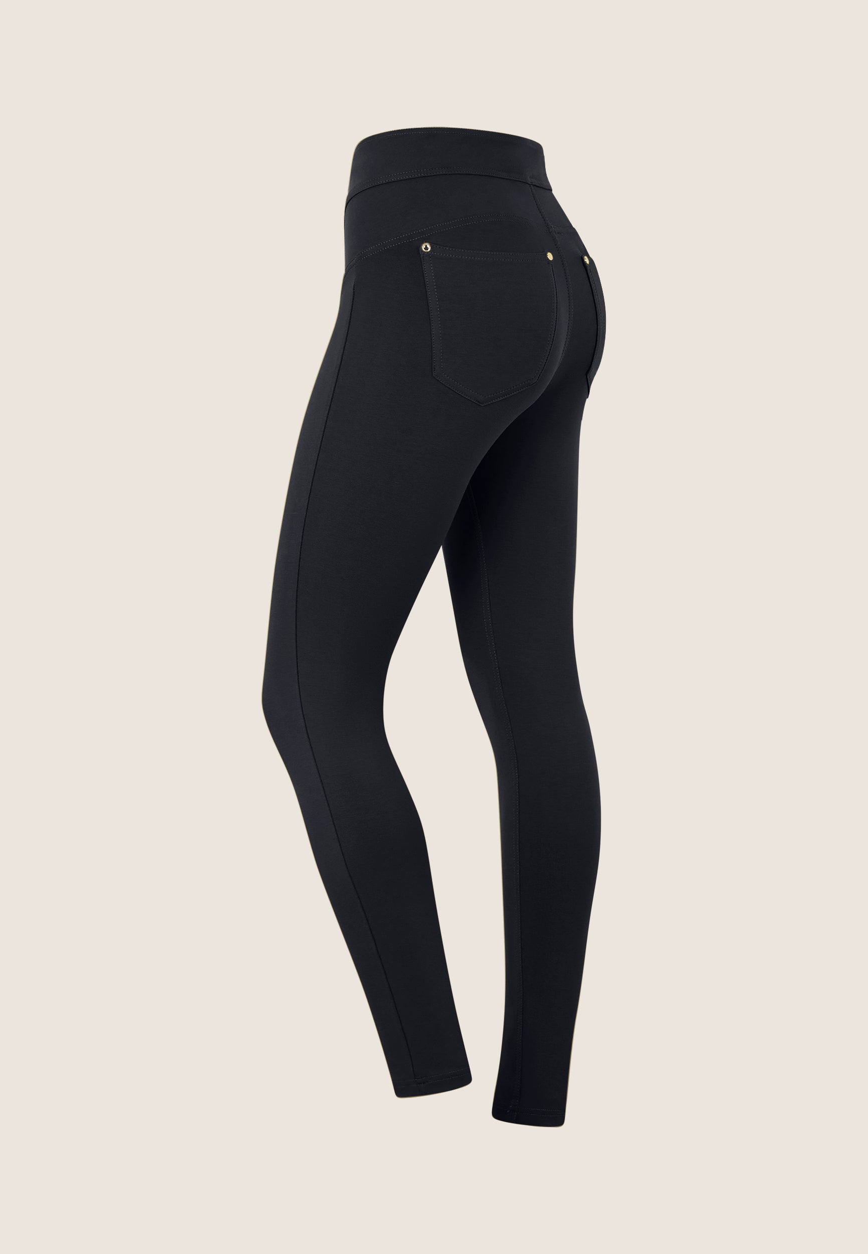 freddy-n-o-w-pantaloni-donna-jersey-vita-alta-superskinny image 2