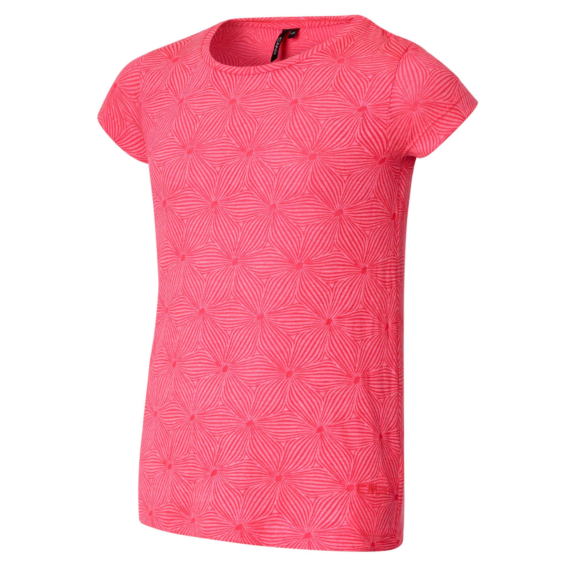 cmp-t-shirt-bambina-con-stampa-floreale-60-cotone image 1