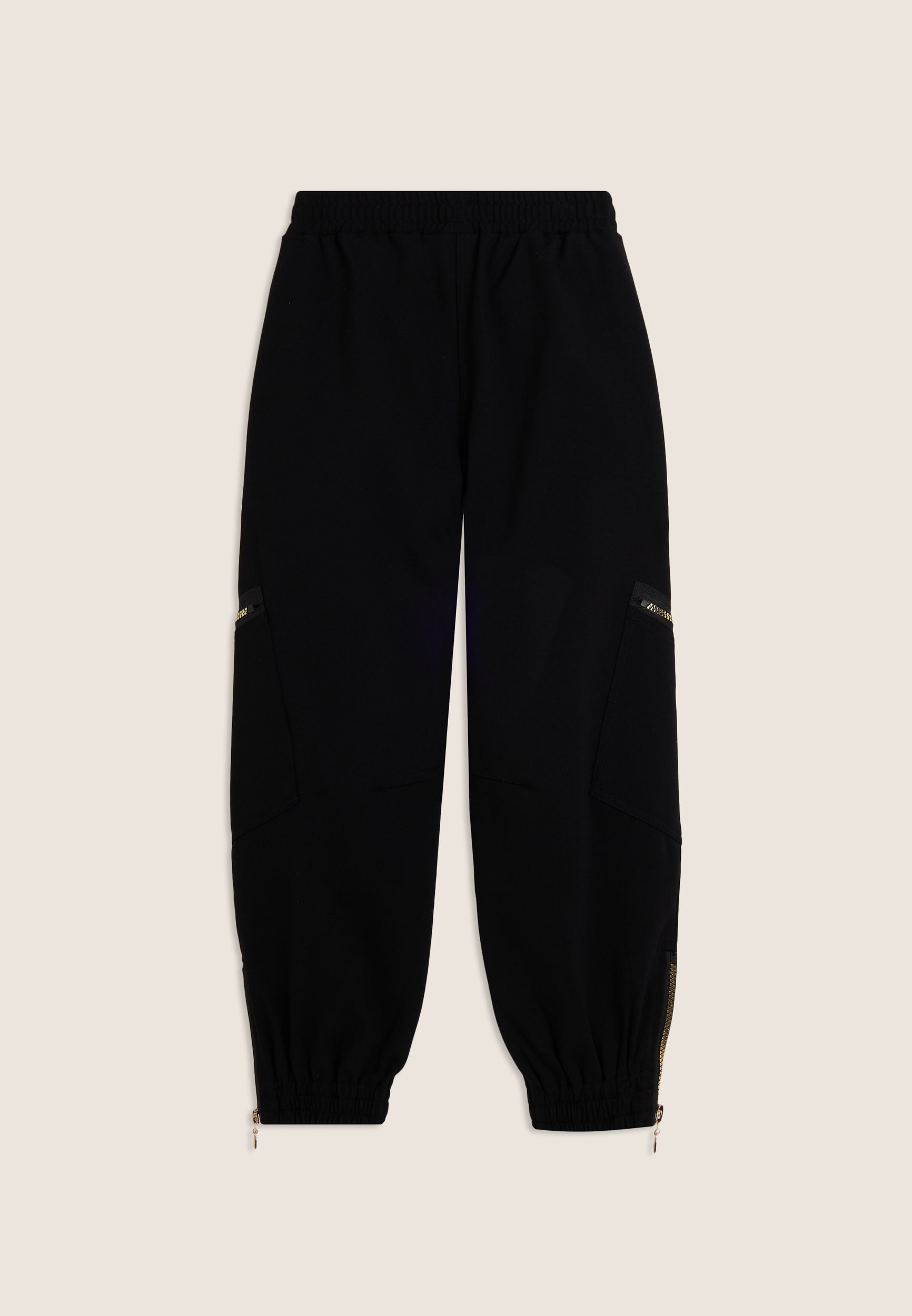 freddy-pantaloni-junior-con-zip-dorate-e-fondo-elastico-in-cotone-elasticizzato image 2