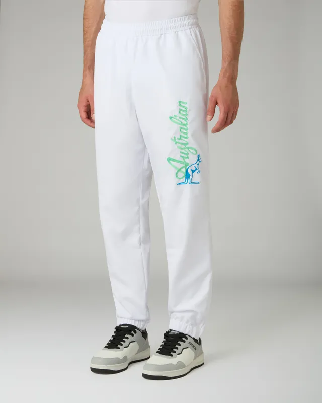 australian-lost-bumper-track-pant-pantalone-tecnico-bianco-con-zip-made-in-italy image 1