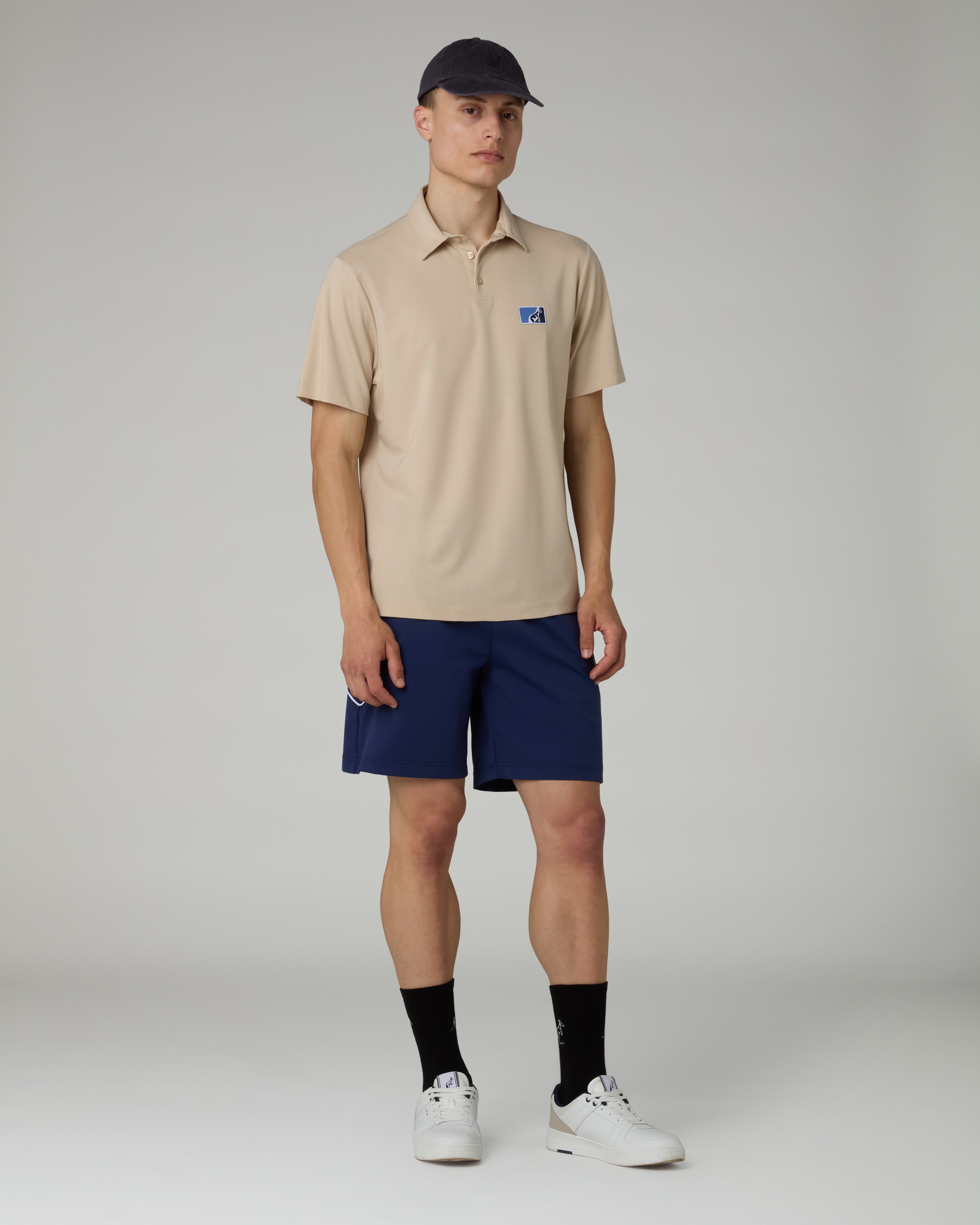 australian-flow-polo-uomo-in-tessuto-interlock-sabbia-made-in-italy image 2