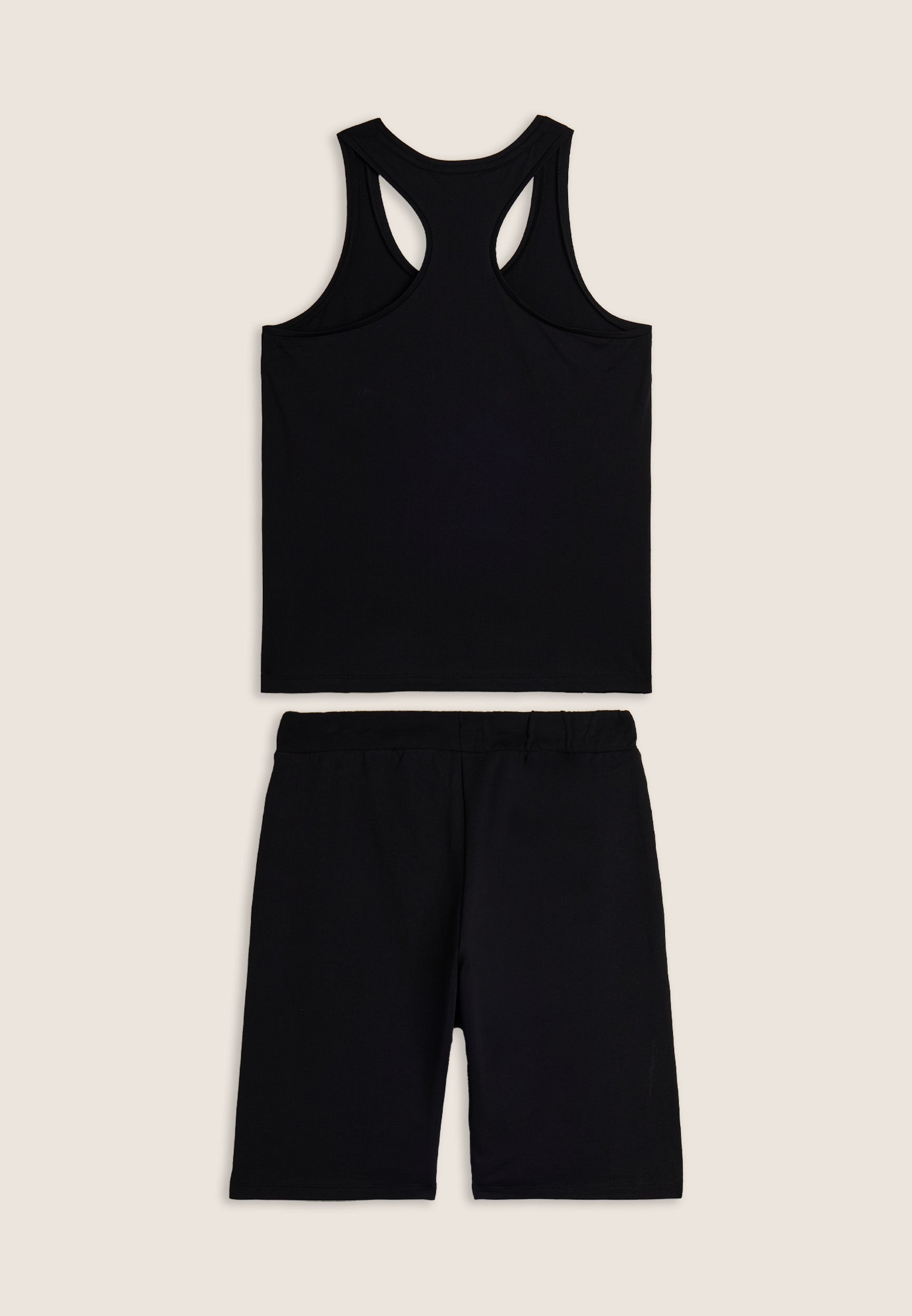 completo-sportivo-donna-freddy-in-cotone-canotta-bermuda image 2