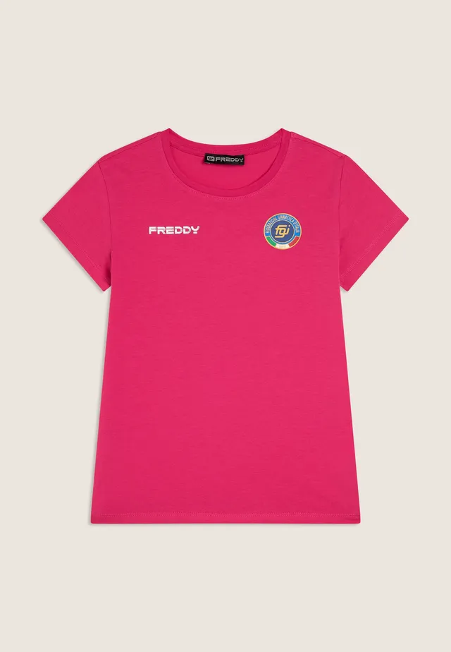 freddy-t-shirt-fgi-bambina-in-jersey-stretch-merchandise-ufficiale image 1