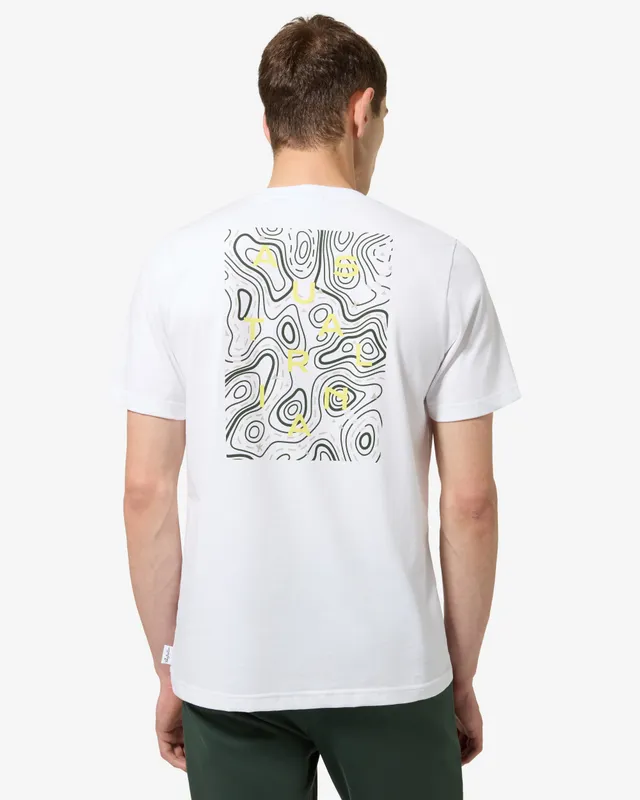 australian-topographic-t-shirt-maglia-cotone-bianca image 1
