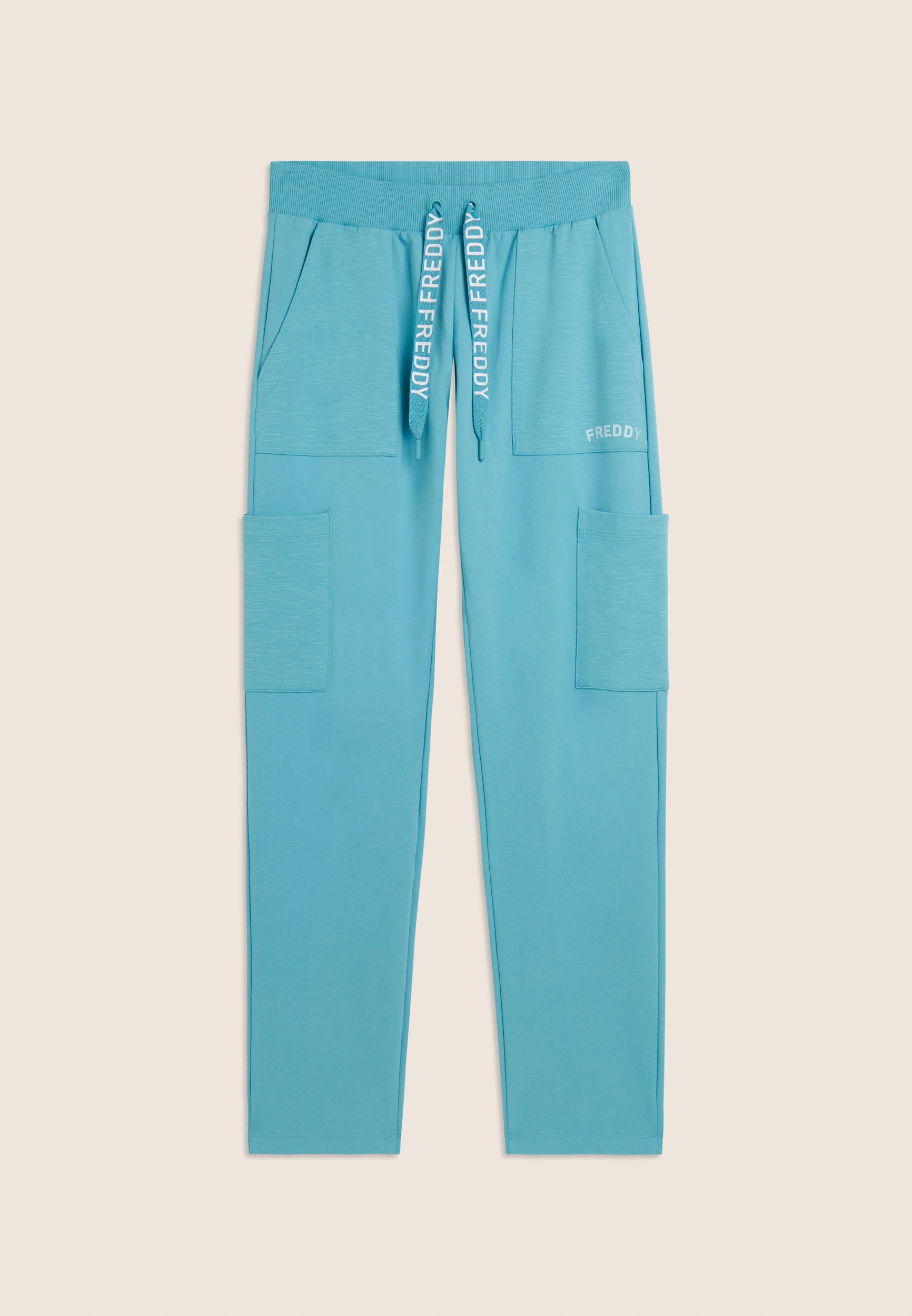 freddy-pantaloni-regular-french-terry-con-tasche-applicate-e-logo-glitter image 8