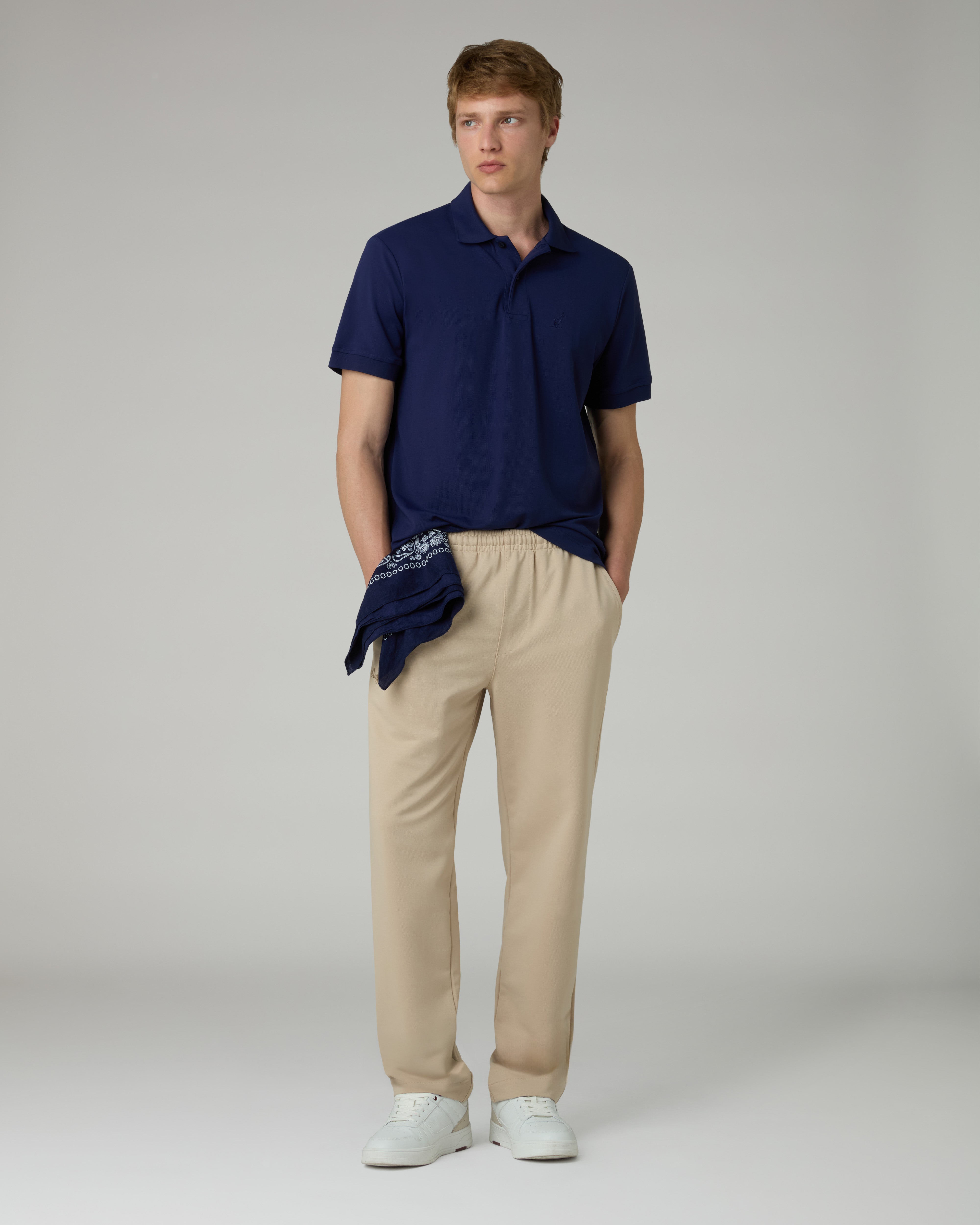 australian-dream-track-pant-cotone-sabbia-logo-ricamato-made-in-italy image 2