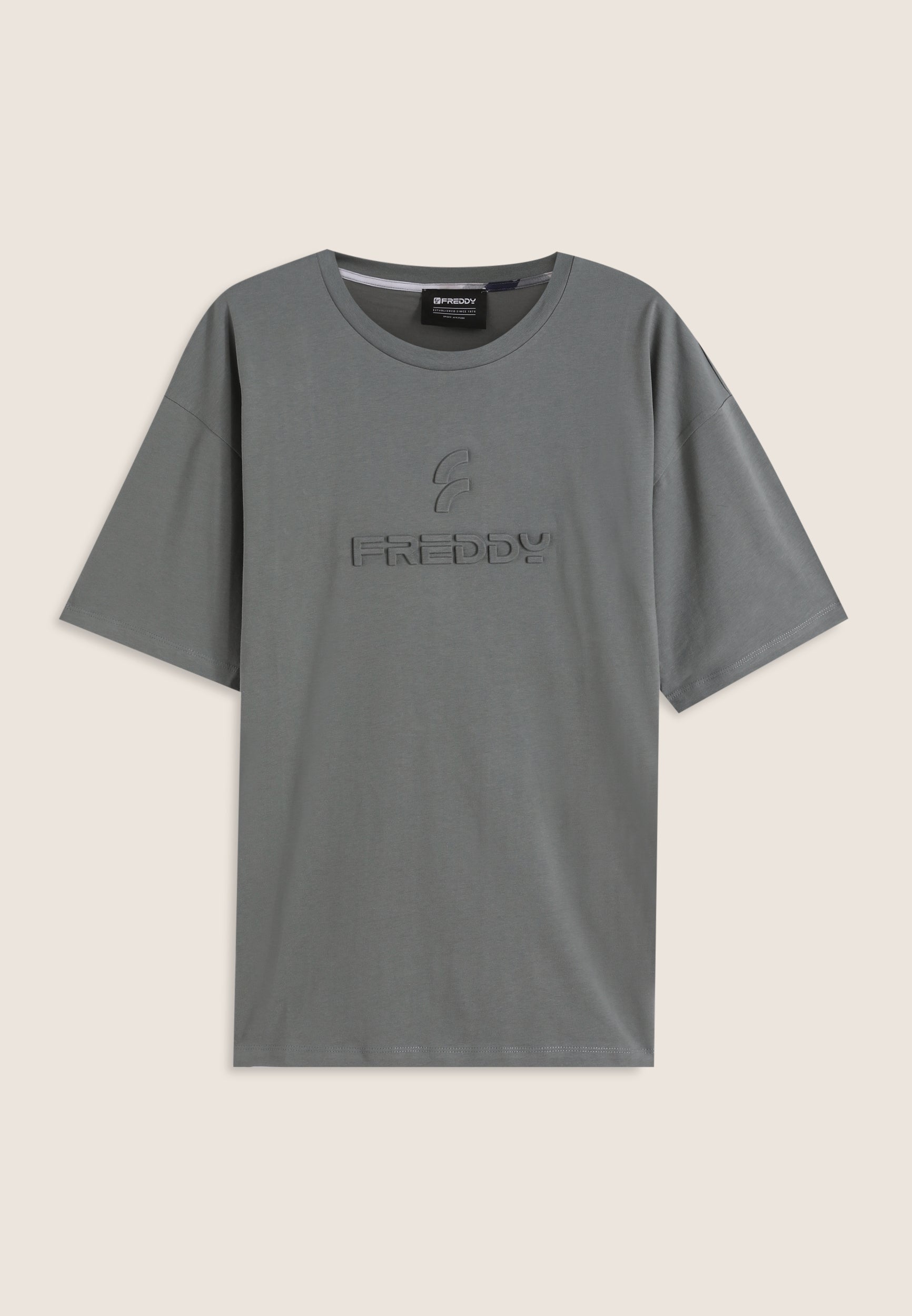 freddy-t-shirt-uomo-comfort-fit-con-logo-spessorato image 4