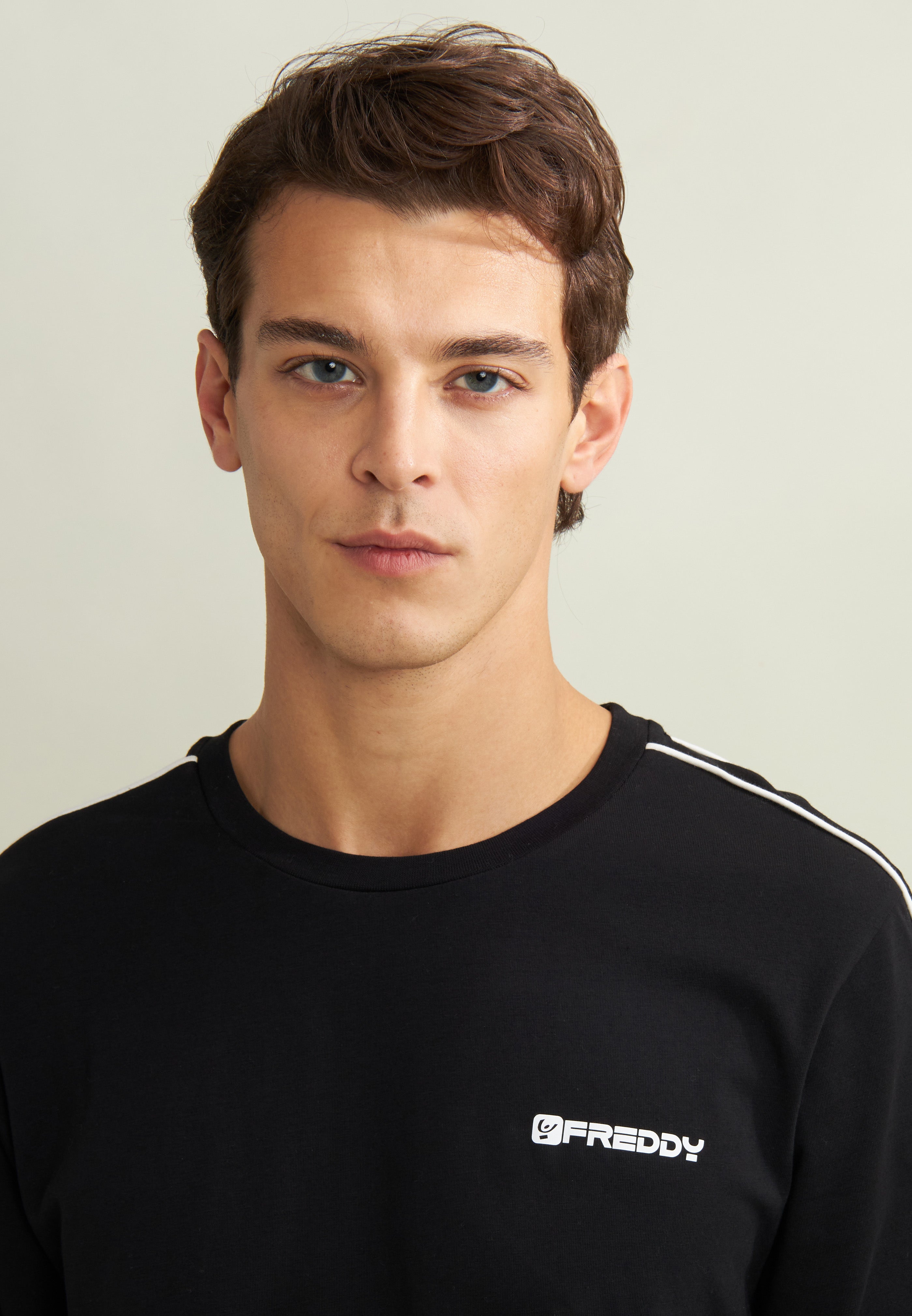 freddy-t-shirt-uomo-manica-lunga-jersey-cuciture-contrasto image 4