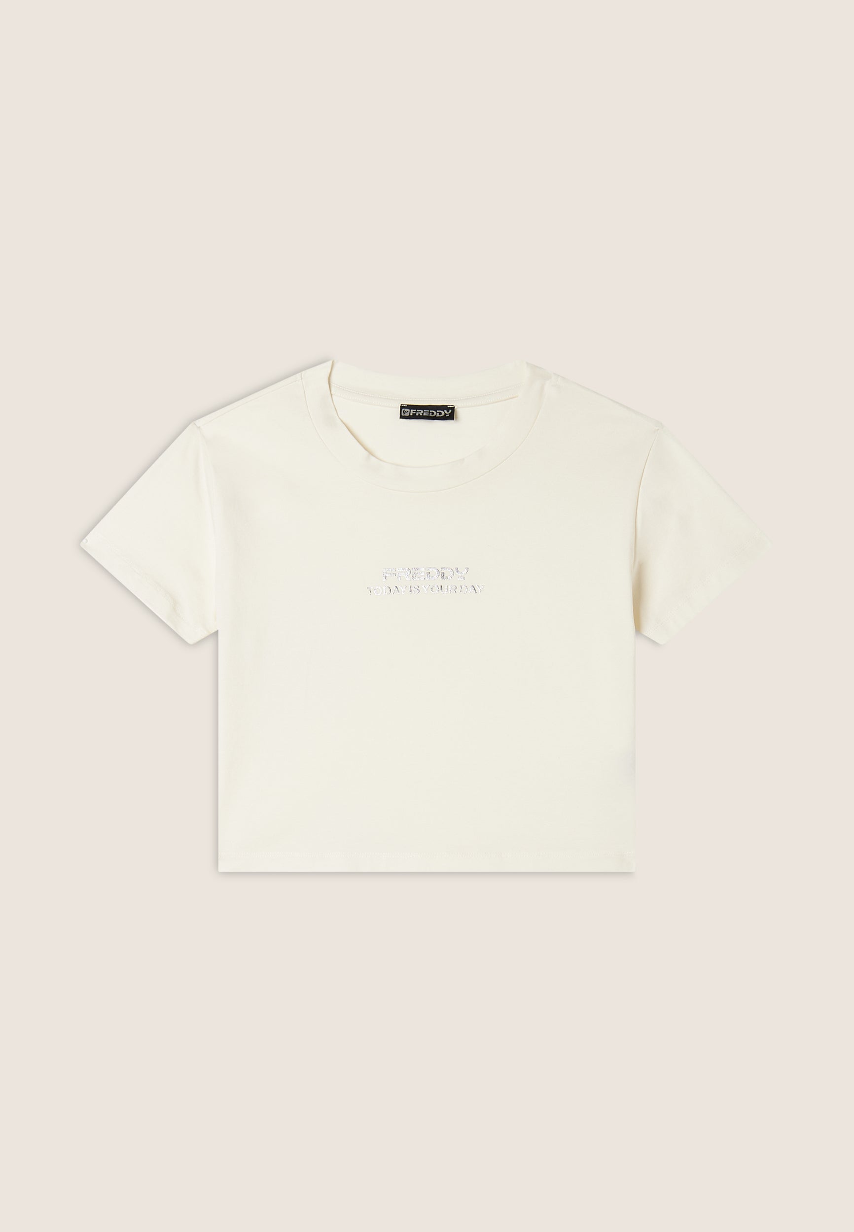 freddy-t-shirt-donna-cropped-slim-fit-in-jersey-leggero image 5