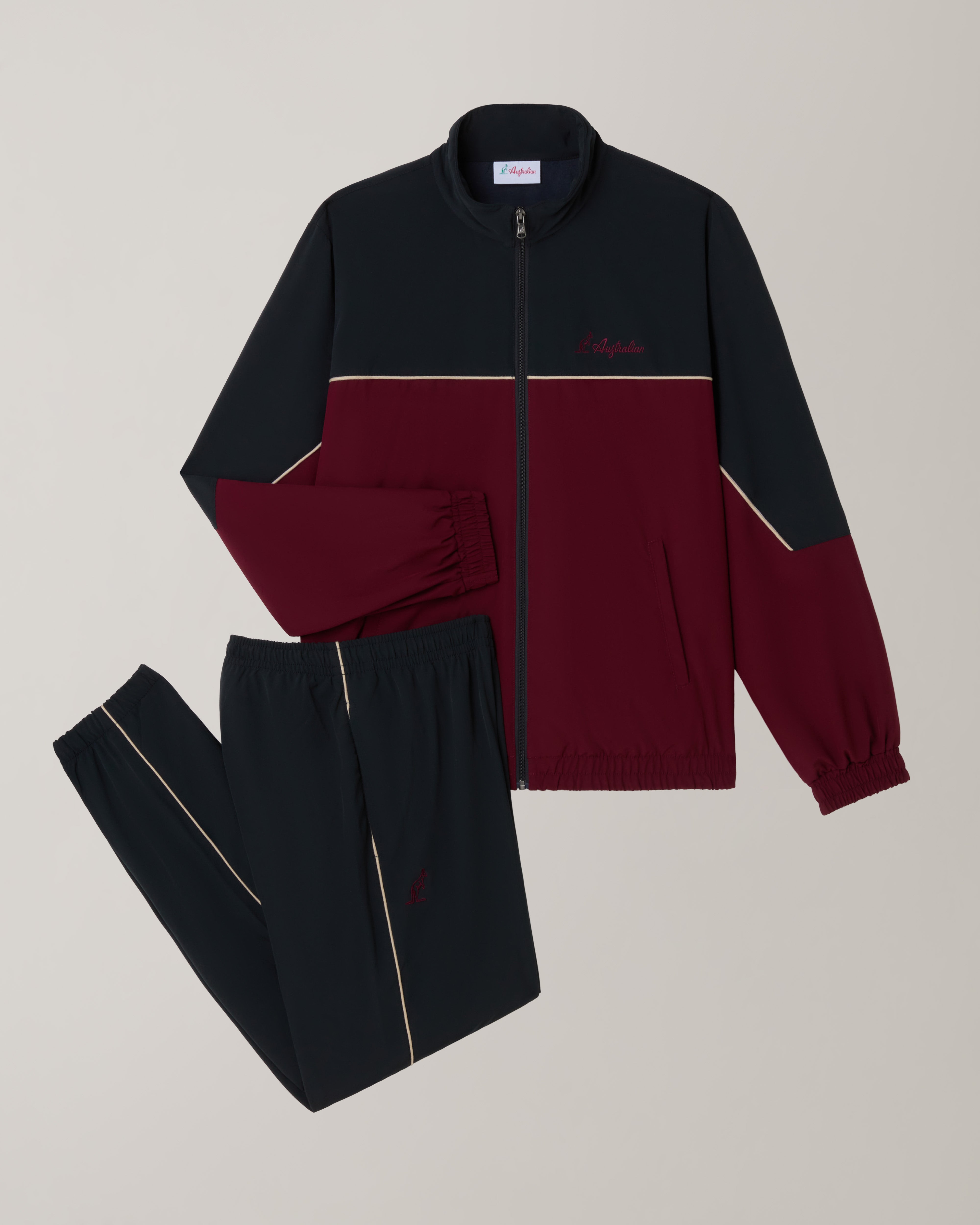 australian-color-block-slam-tracksuit-rubino-tuta-tecnica-foderata image 8