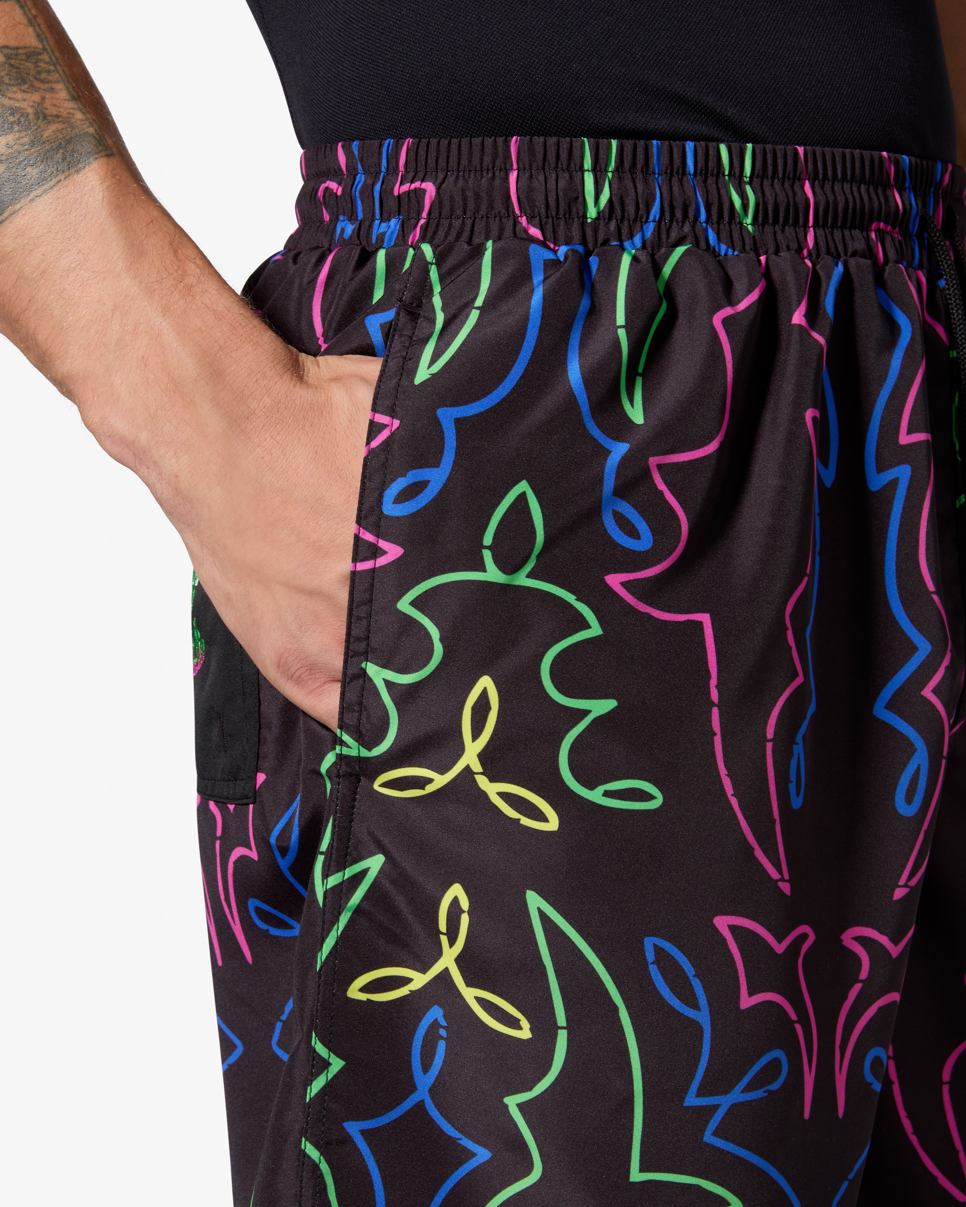 australian-neon-swimshort-simon-cracker-x-australian-costume-mare-uomo-nero image 5