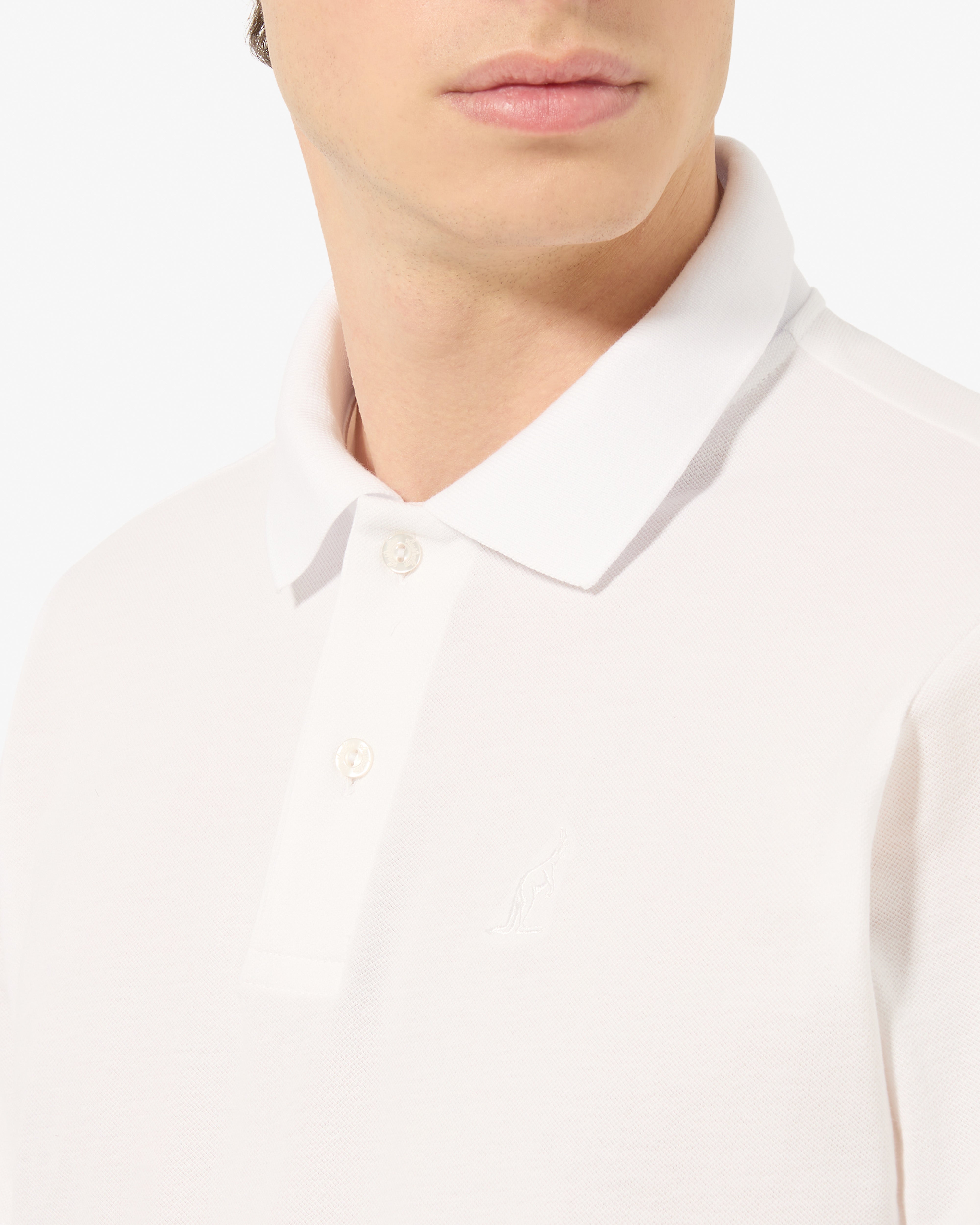 australian-easy-polo-shirt-polo-piquet-elasticizzato-bianca image 5