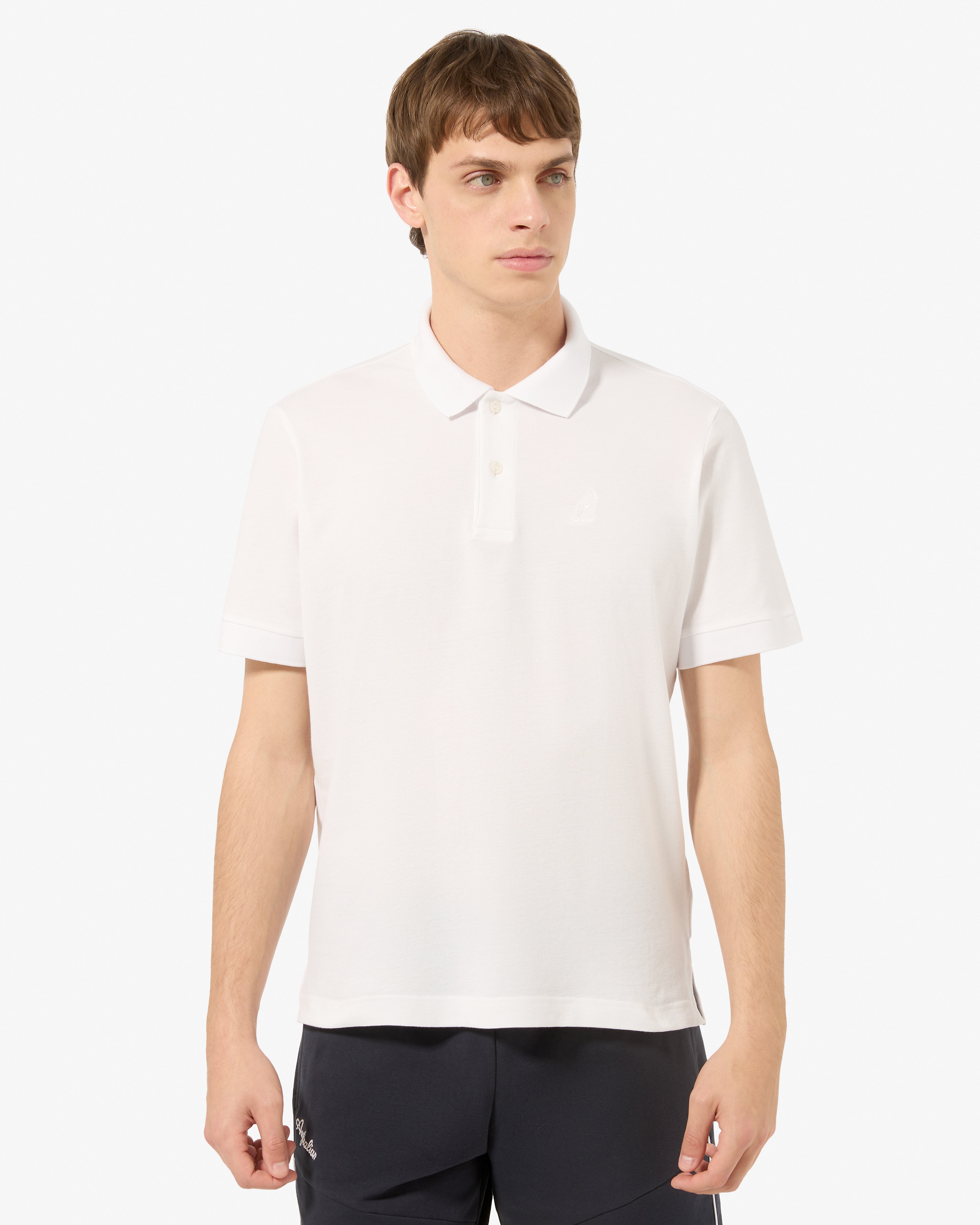australian-easy-polo-shirt-polo-piquet-elasticizzato-bianca image 2