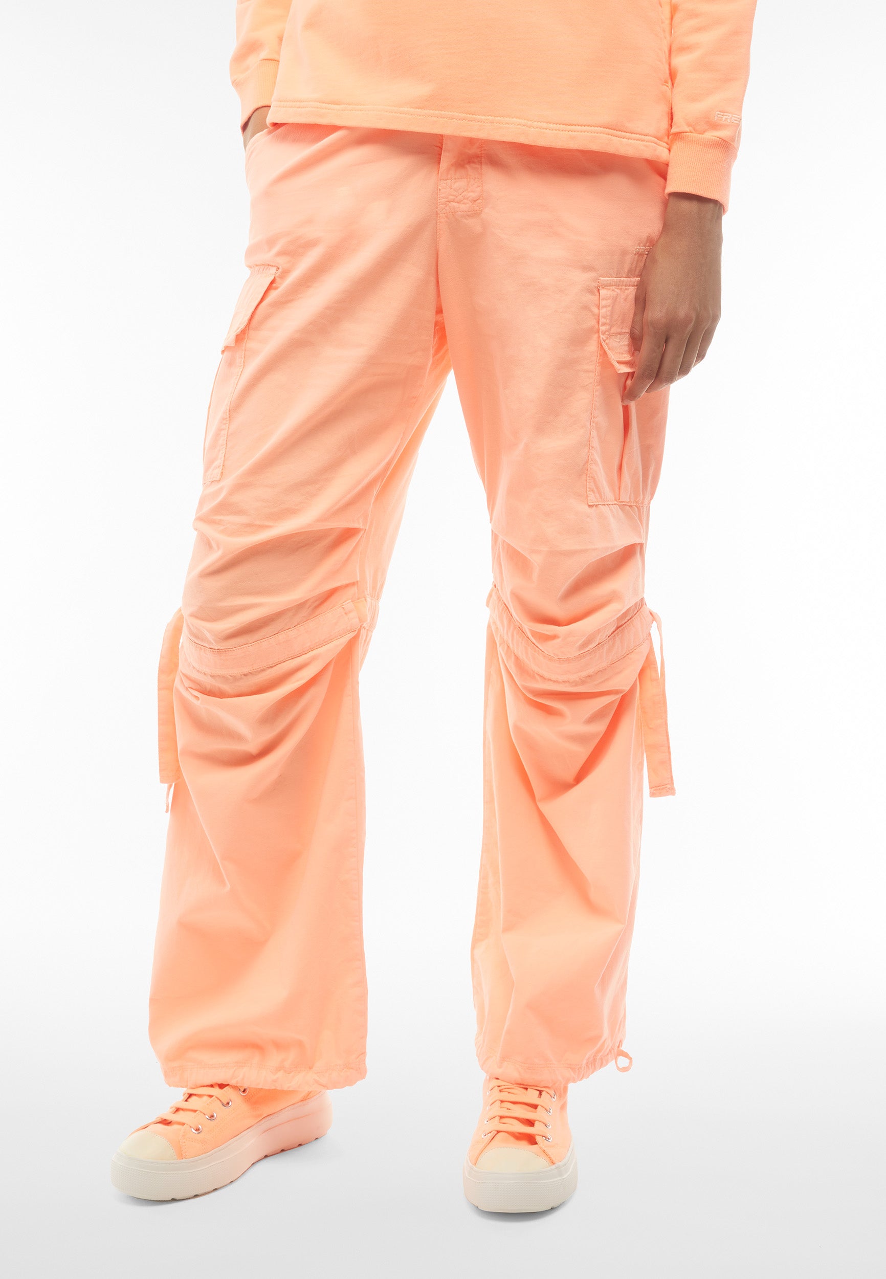 freddy-pantaloni-cargo-in-popeline-di-cotone-con-doppia-coulisse image 8