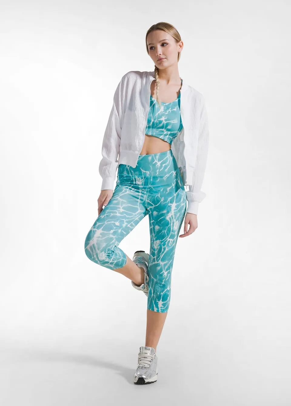 deha-leggings-7-8-d42056-allover-in-microfibra-blu image 1