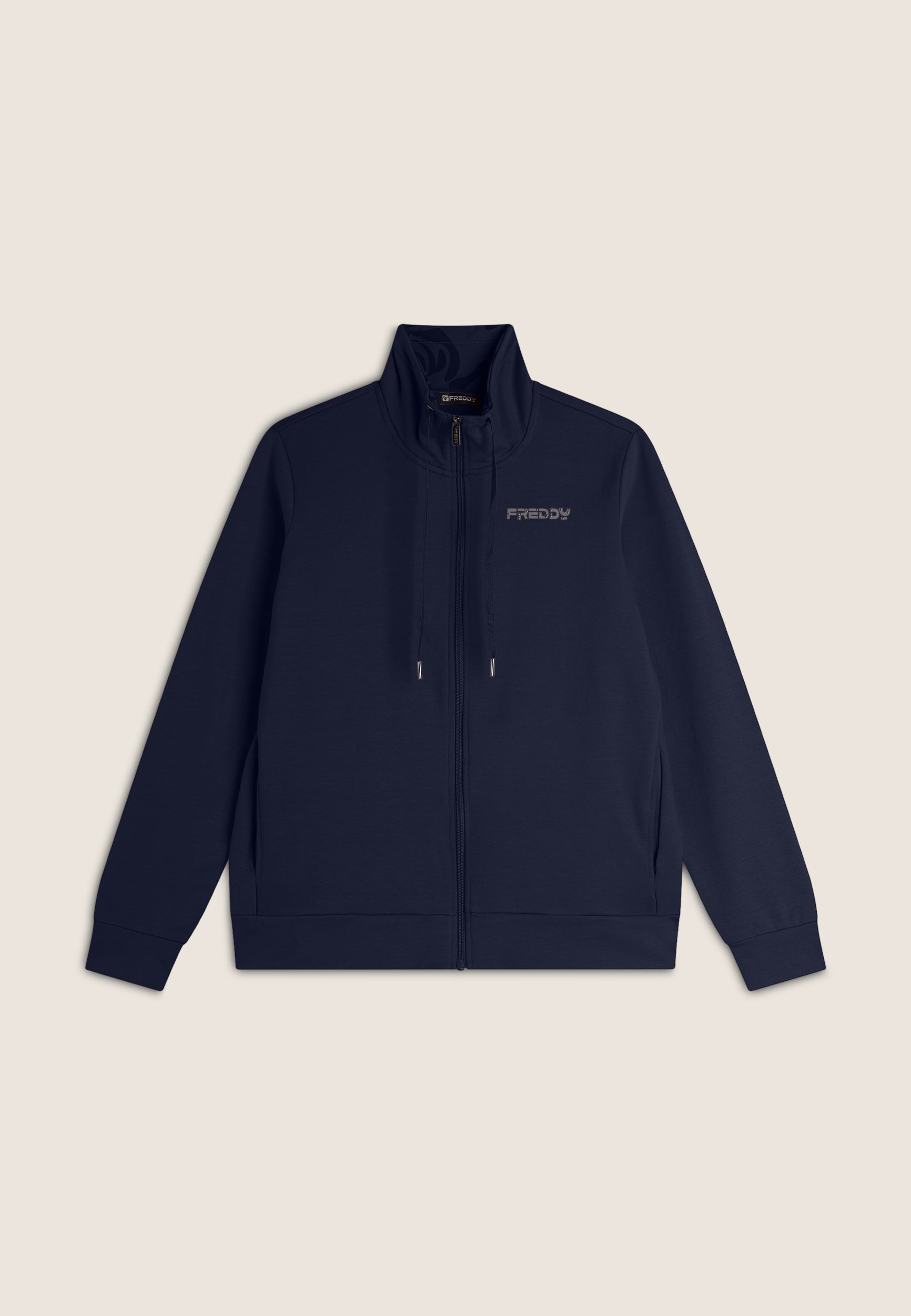 freddy-felpa-donna-comfort-fit-zip-collo-alto-interno-floreale image 8
