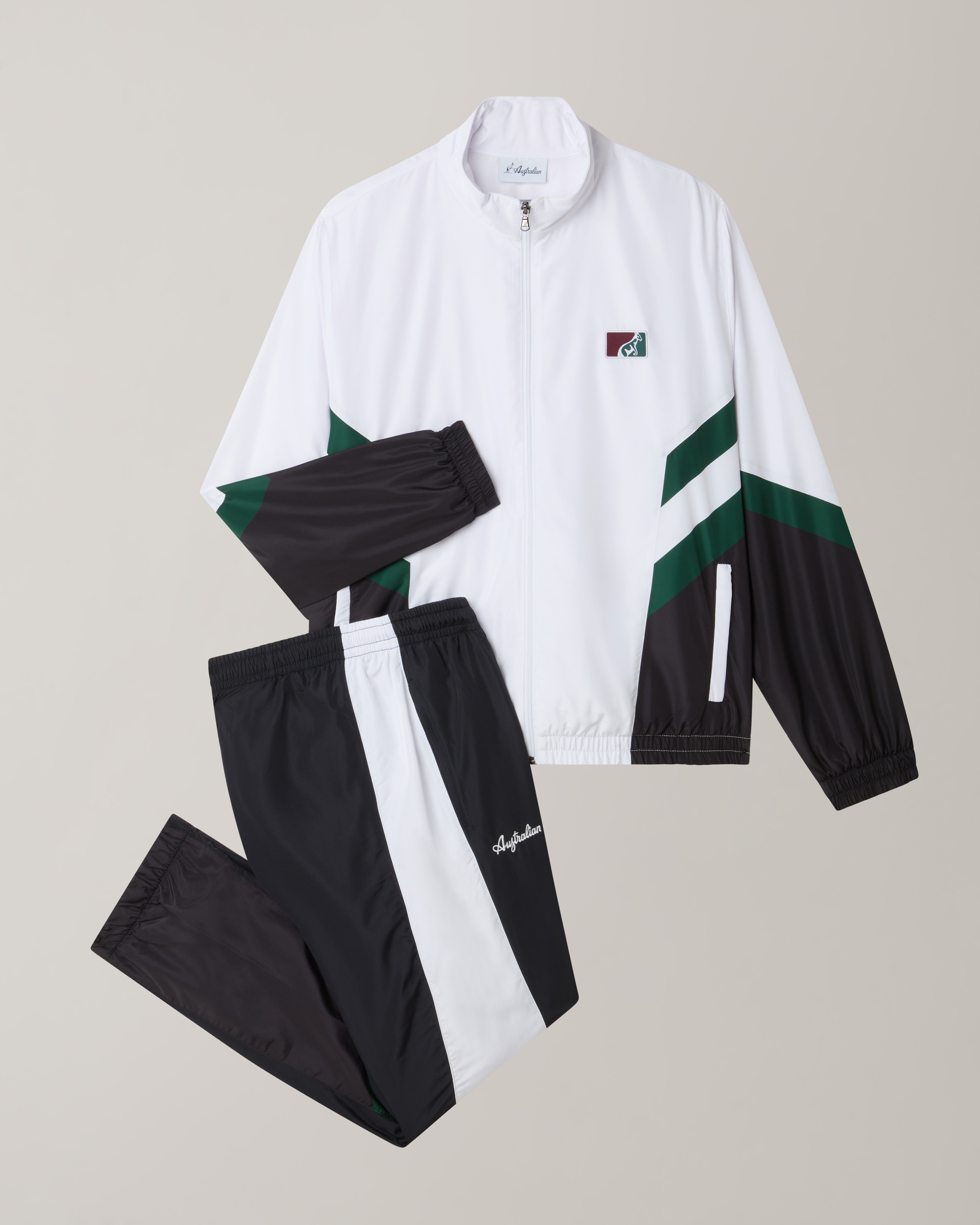 australian-classic-tracksuit-bianco-tuta-smash-foderata-giacca-pantalone image 8