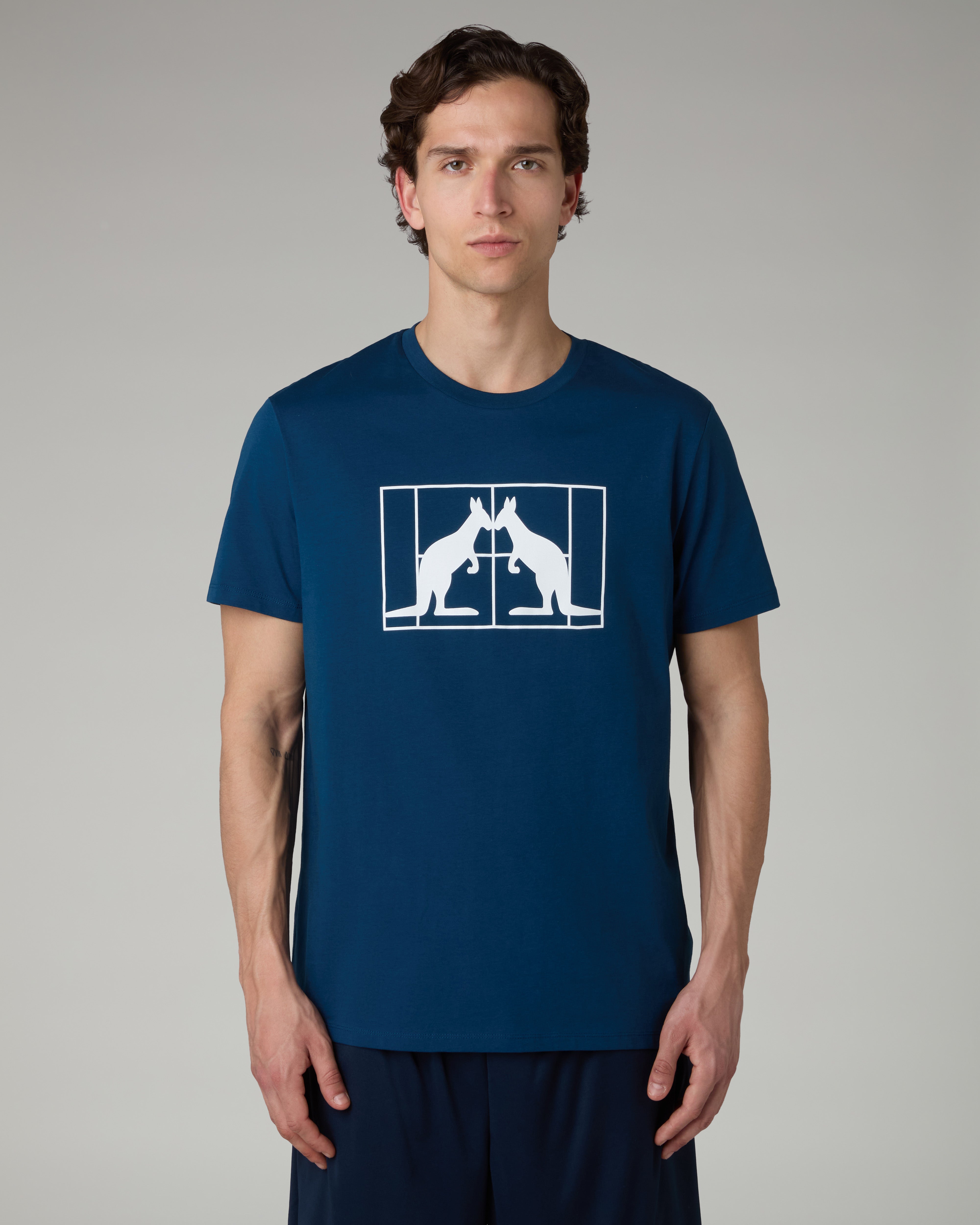 australian-gemini-t-shirt-cotone-eclipse-blue-regular-fit image 1
