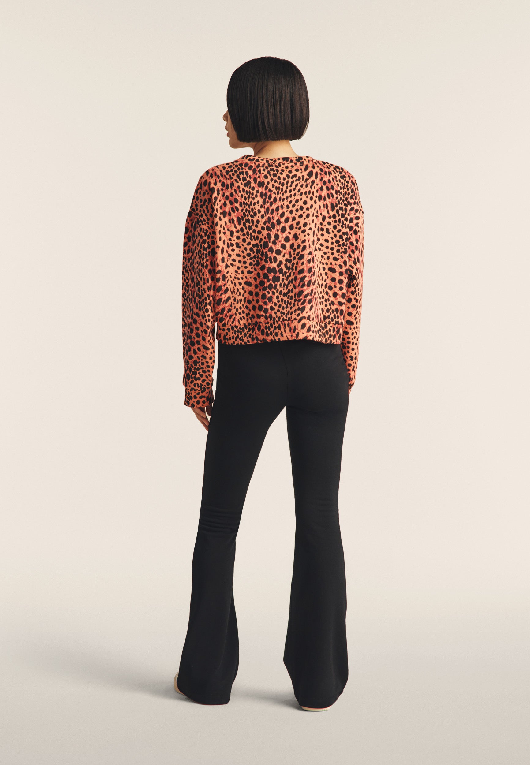 freddy-felpa-cropped-comfort-fit-animalier-donna image 3